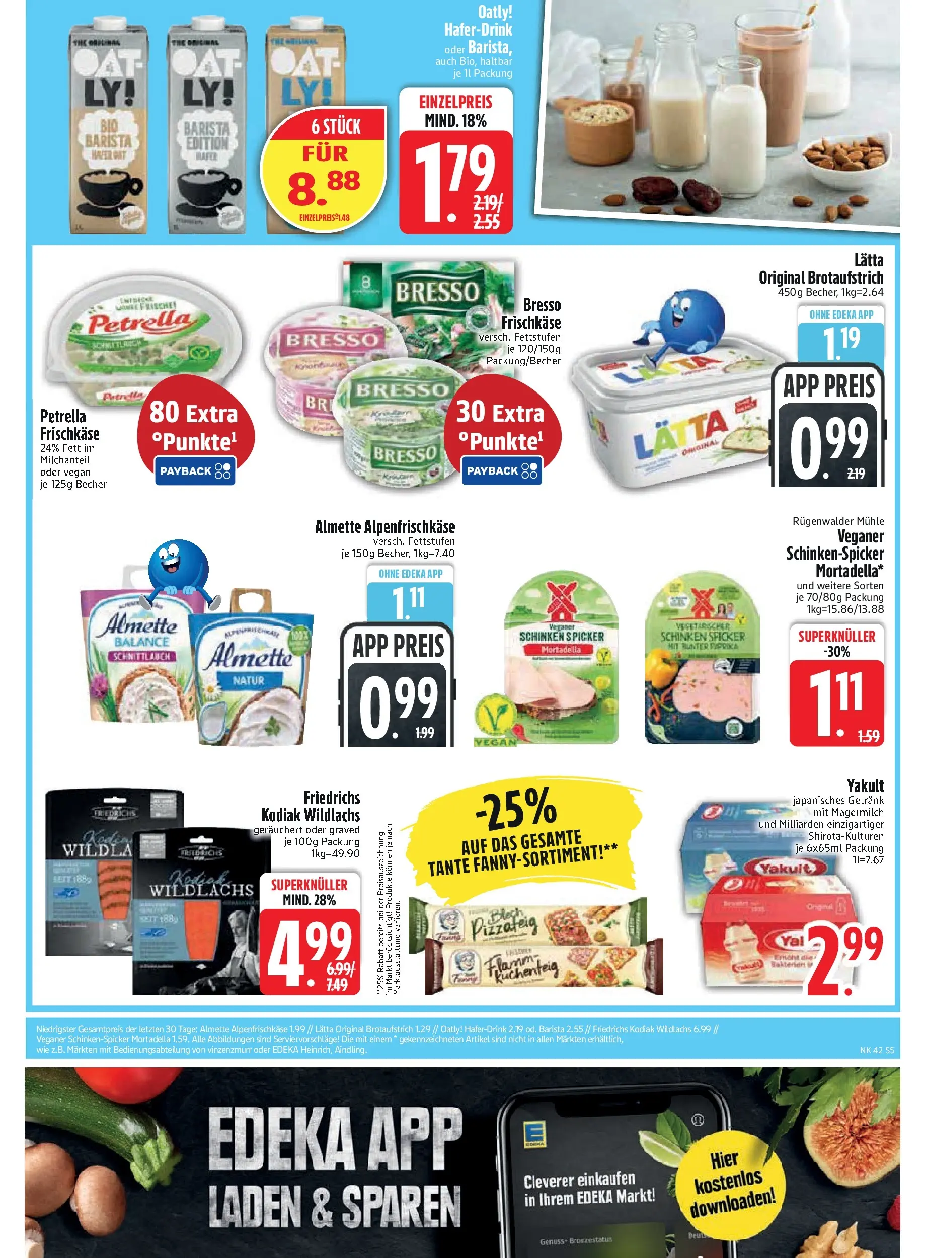 Edeka prospekt Unterföhring	 (ab 12.10.2025) » Angebote Online | Seite: 7 | Produkte: Mühle, Bresso, Lätta, Frischkase