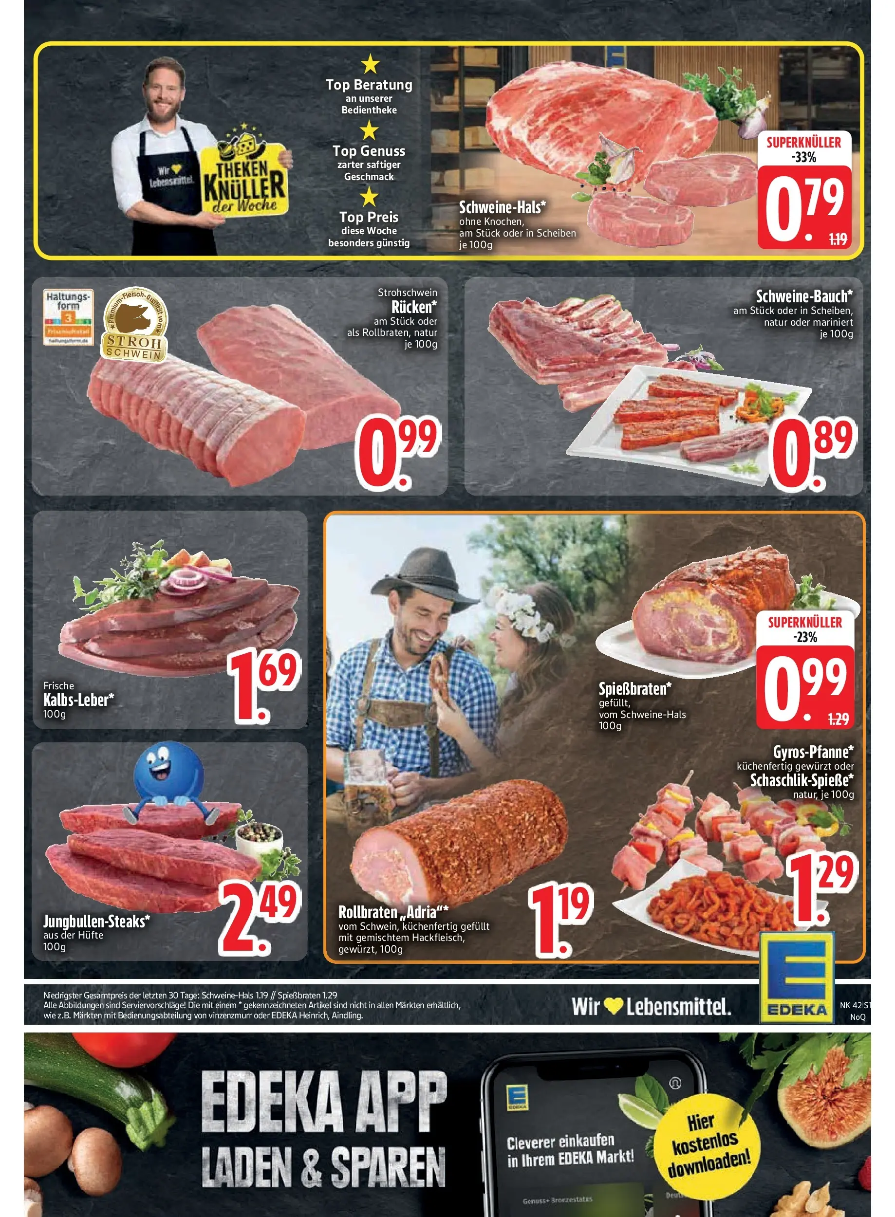 Edeka prospekt Vilsbiburg	 (ab 12.10.2025) » Angebote Online | Seite: 17 | Produkte: Top, Gyros