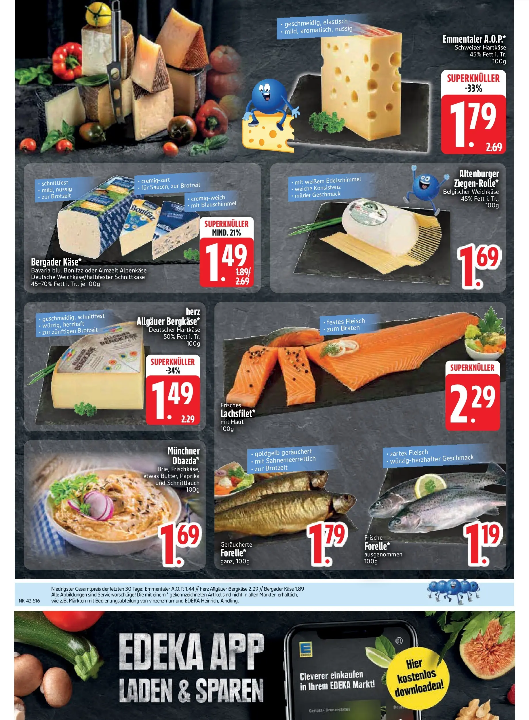 Edeka prospekt Unterföhring	 (ab 12.10.2025) » Angebote Online | Seite: 18 | Produkte: Käse, Paprika, Fleisch