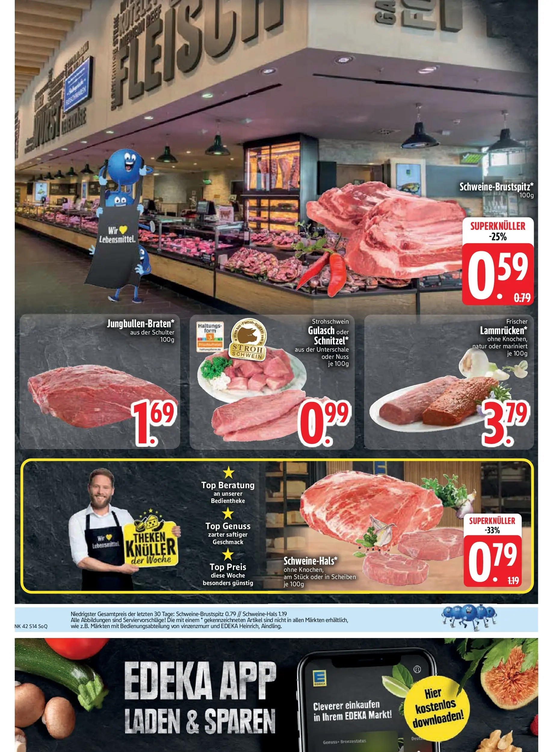 Edeka prospekt Vilgertshofen-Issing	 (ab 13.10.2025) » Angebote Online | Seite: 16 | Produkte: Top, Gulasch