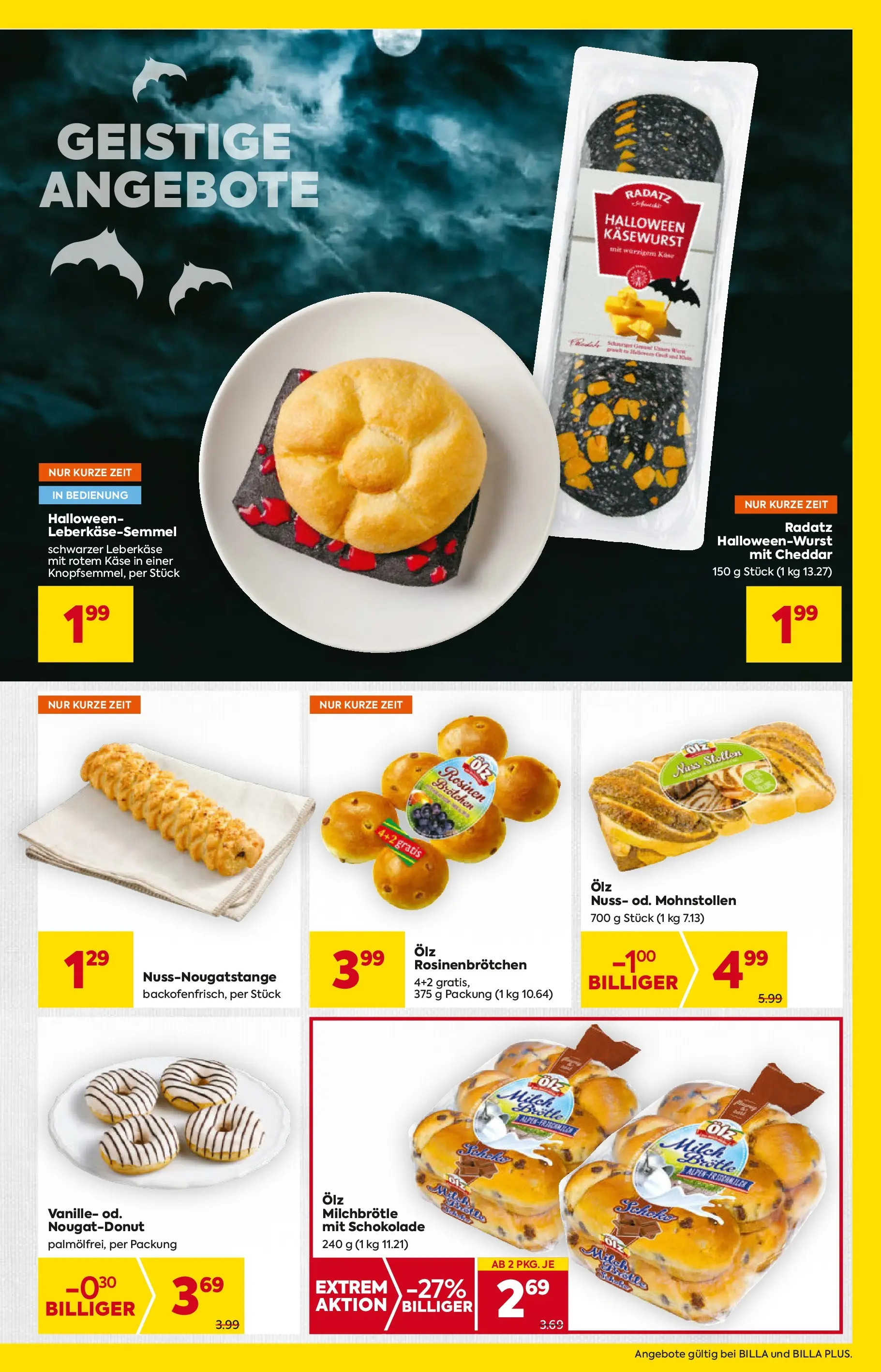 Billa - BILLA: Flugblatt gültig bei BILLA & BILLA PLUS ab 15.10.2025 - Angebote, Prospekt | Seite: 15 | Produkte: Rosinen, Milch, Käse, Schokolade