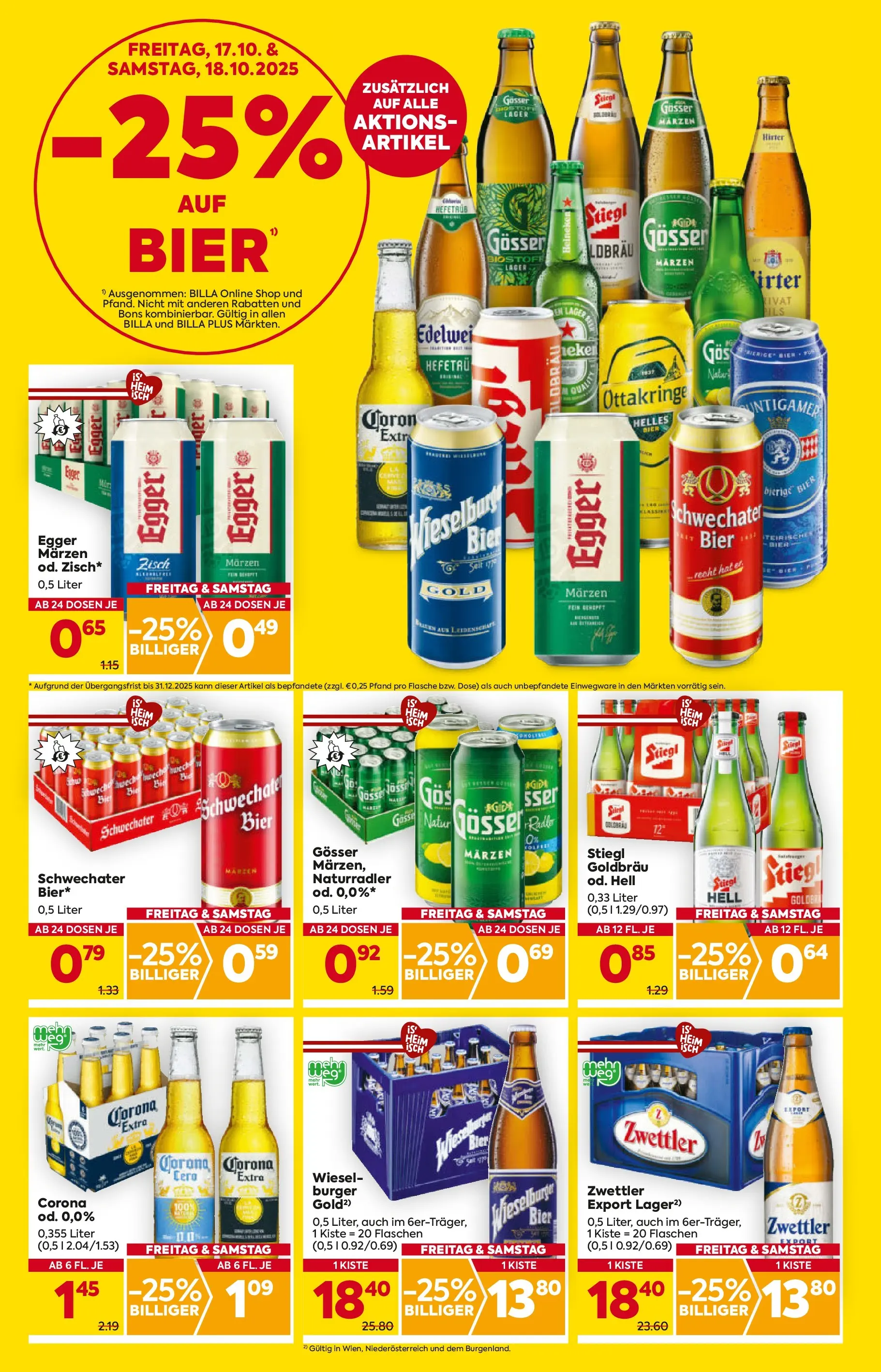 Billa - BILLA: Flugblatt gültig bei BILLA & BILLA PLUS ab 15.10.2025 - Angebote, Prospekt | Seite: 2 | Produkte: Bier, Fisch