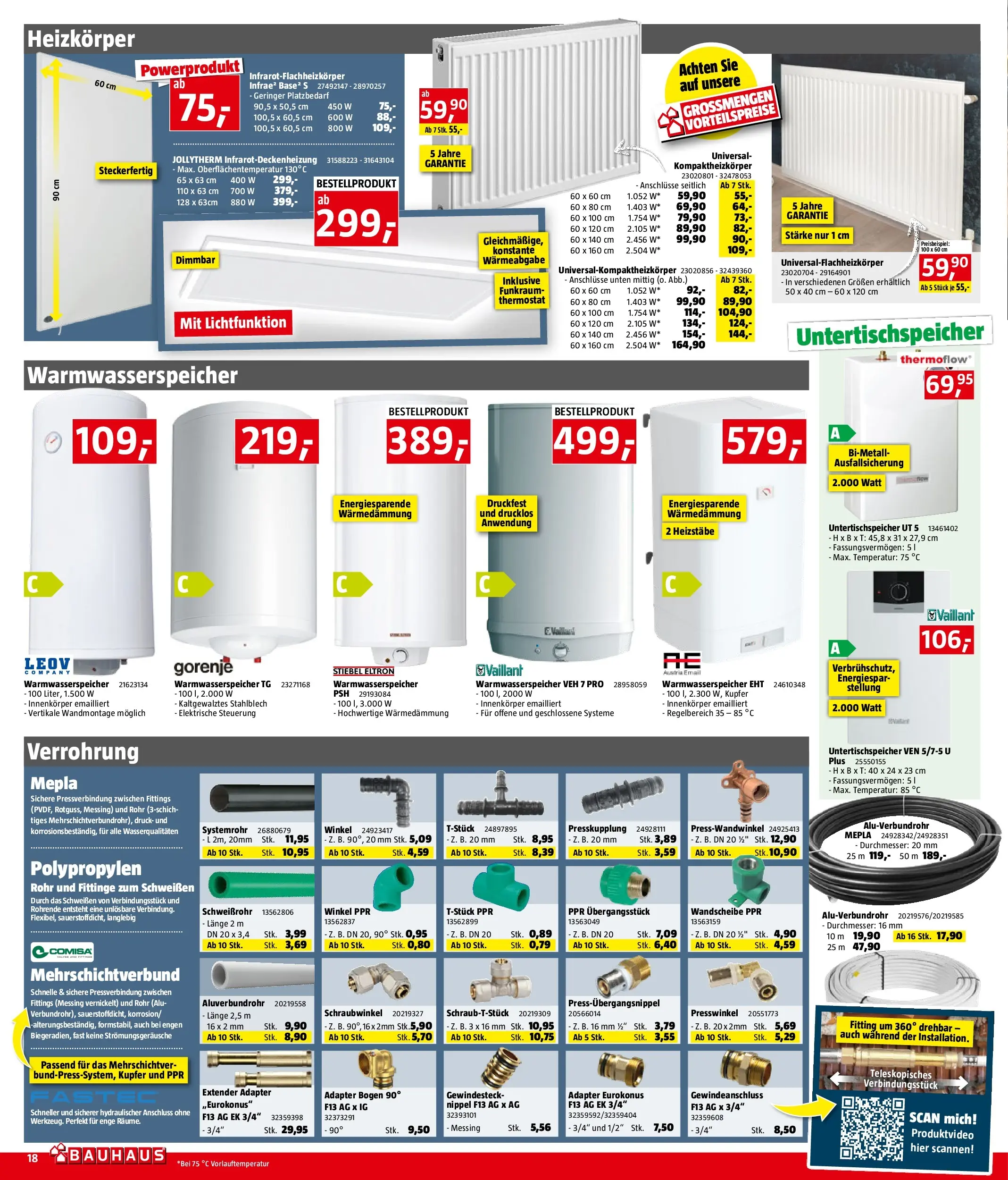 Bauhaus Prospekt aktuell von 14.10.2025 - Aktuelle Angebote | Seite: 18