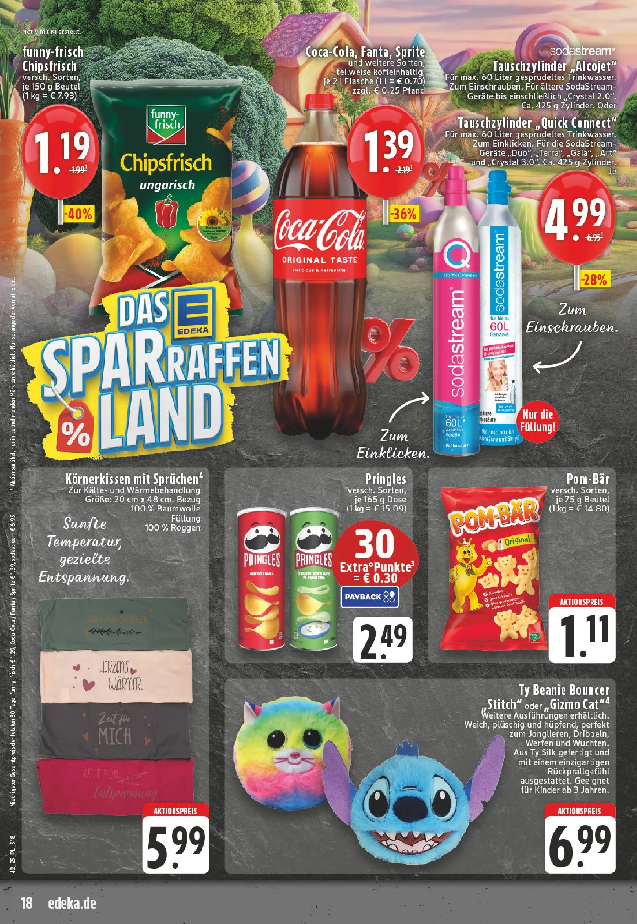 Edeka prospekt Bornheim	 (ab 13.10.2025) » Angebote Online | Seite: 18 | Produkte: Fanta, Sprite, Tür, POM-BÄR