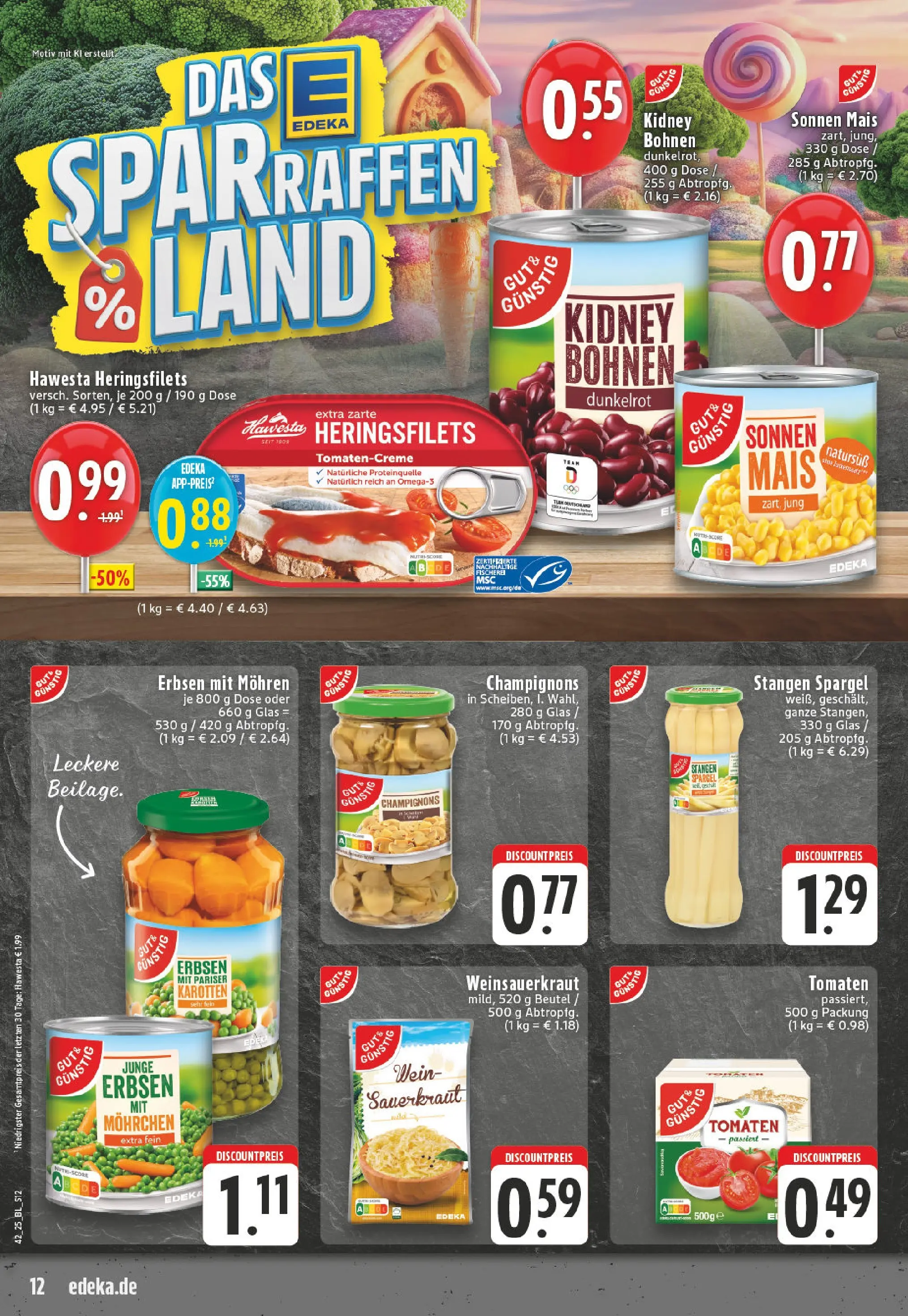 Edeka prospekt Essen	 (ab 13.10.2025) » Angebote Online | Seite: 12 | Produkte: Tomaten, Spargel, Mohren, Wein
