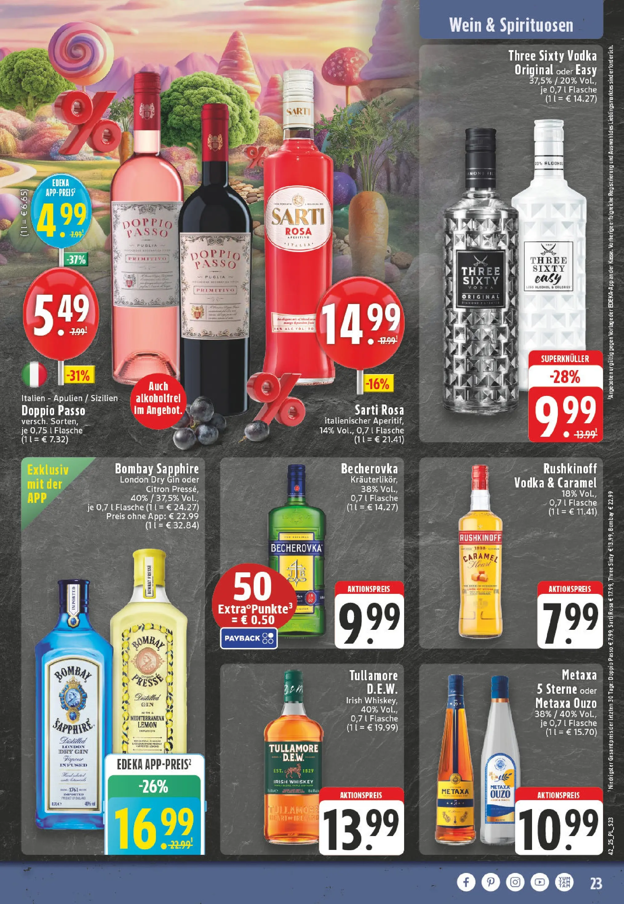 Edeka prospekt Bornheim	 (ab 13.10.2025) » Angebote Online | Seite: 23 | Produkte: Presse, Wein, Gin, Whiskey