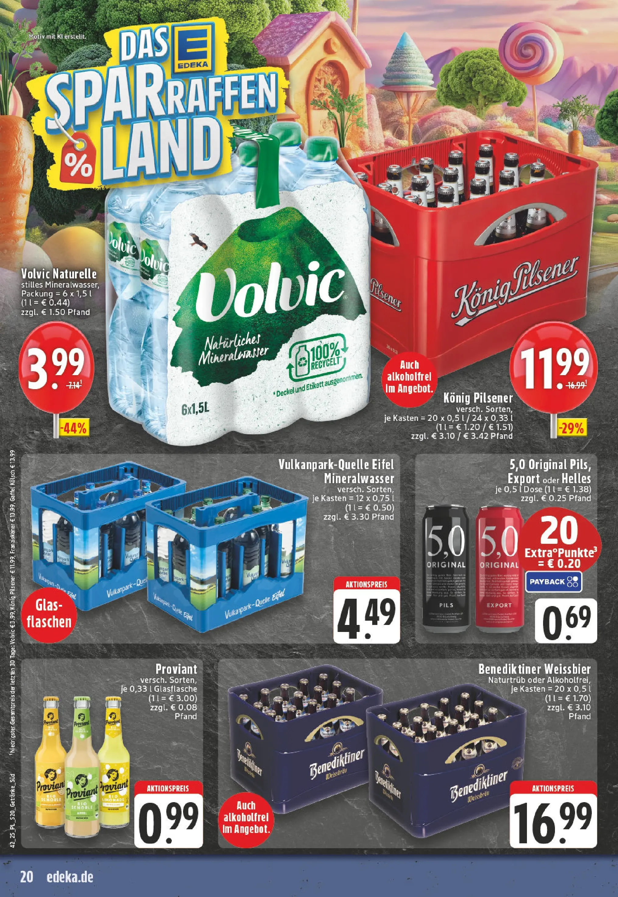Edeka prospekt Bornheim	 (ab 13.10.2025) » Angebote Online | Seite: 20 | Produkte: Franziskaner, Weißbier, Pils, Mineralwasser