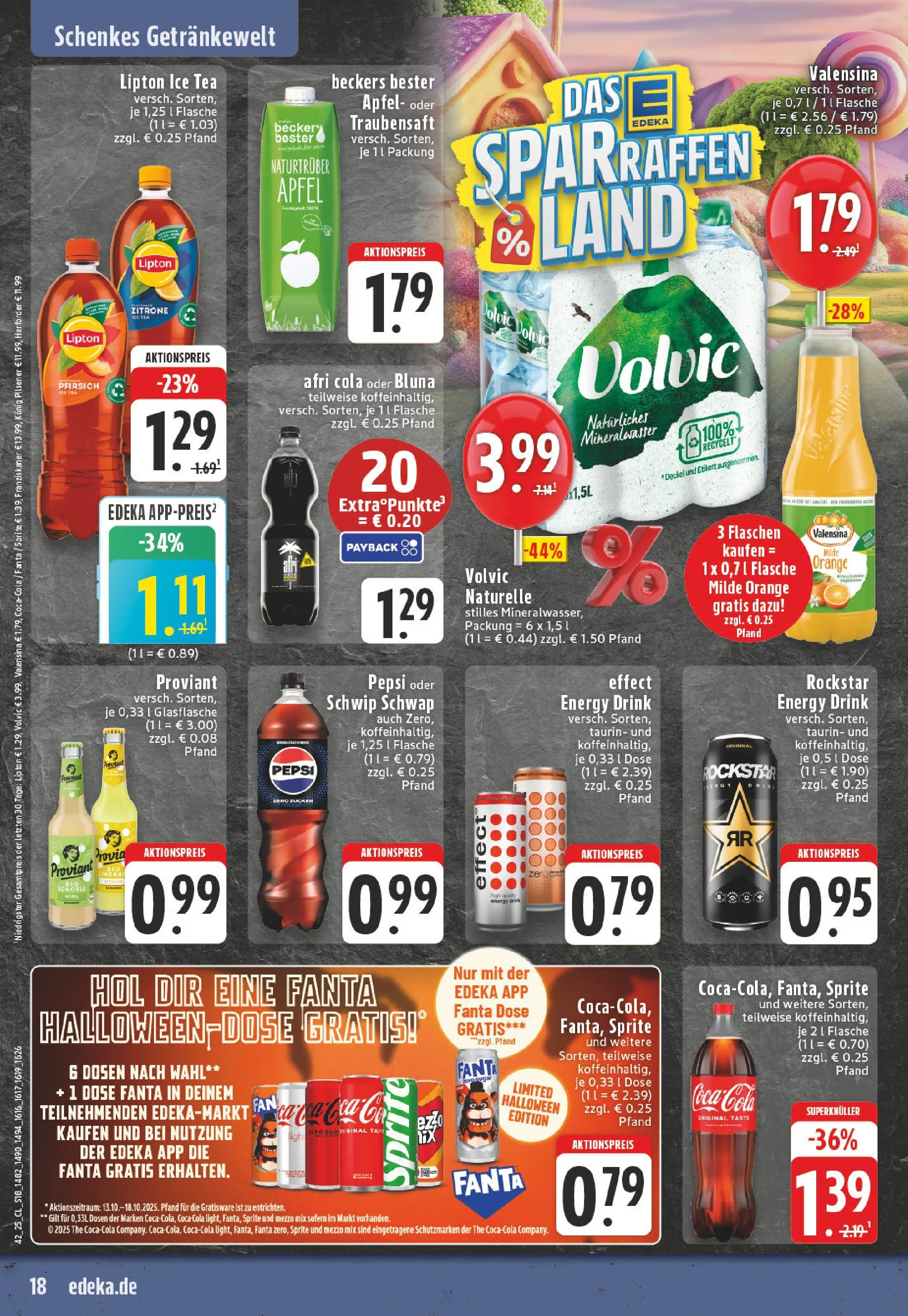Edeka prospekt Gütersloh	 (ab 13.10.2025) » Angebote Online | Seite: 18 | Produkte: Mezzo mix, Konig pilsener, Energy, Mineralwasser
