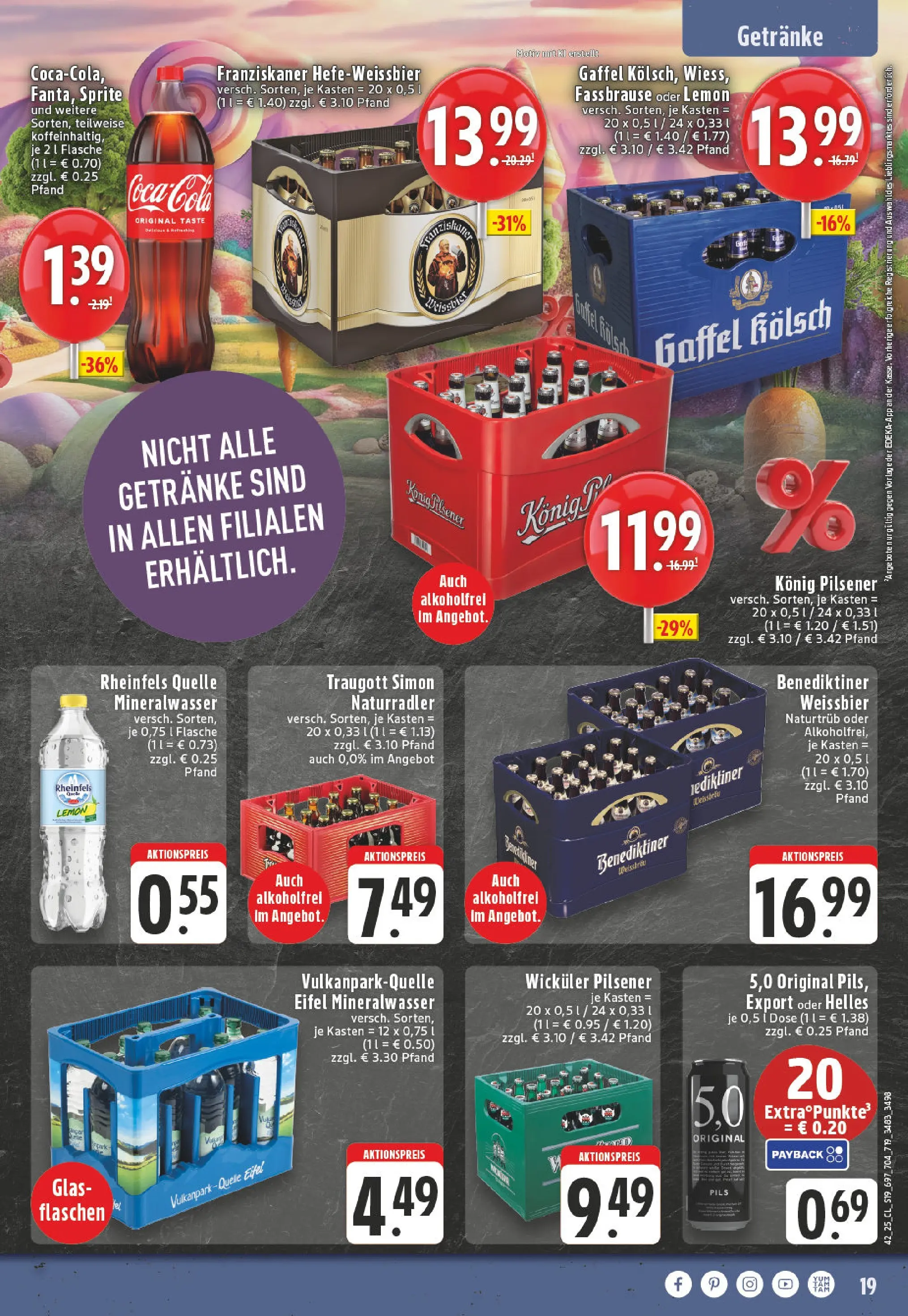 Edeka prospekt Bonn	 (ab 13.10.2025) » Angebote Online | Seite: 19 | Produkte: Franziskaner, Weißbier, Radler, Fassbrause