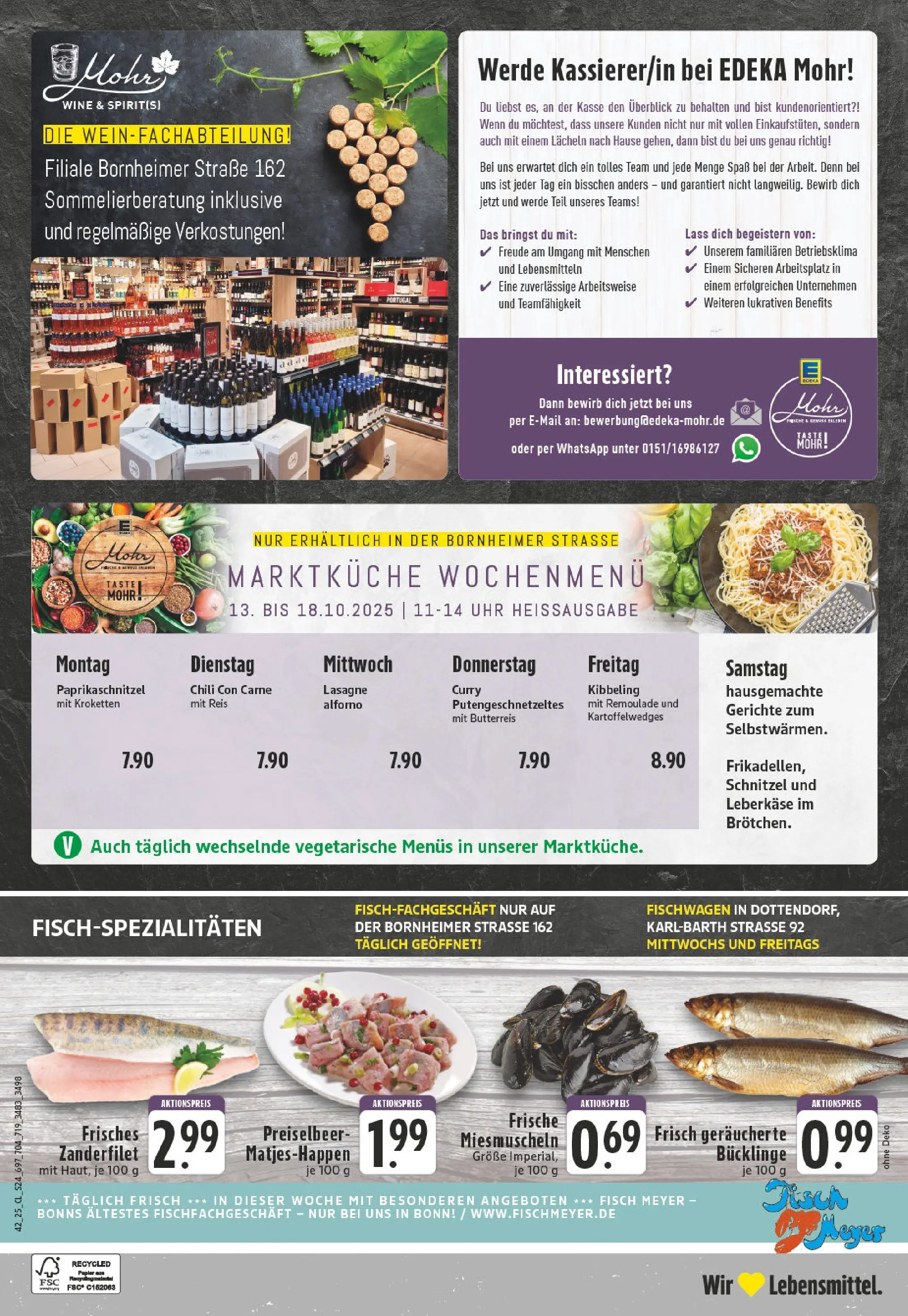 Edeka prospekt Bonn	 (ab 13.10.2025) » Angebote Online | Seite: 24 | Produkte: Tisch, Schnitzel, Fisch, Leberkase