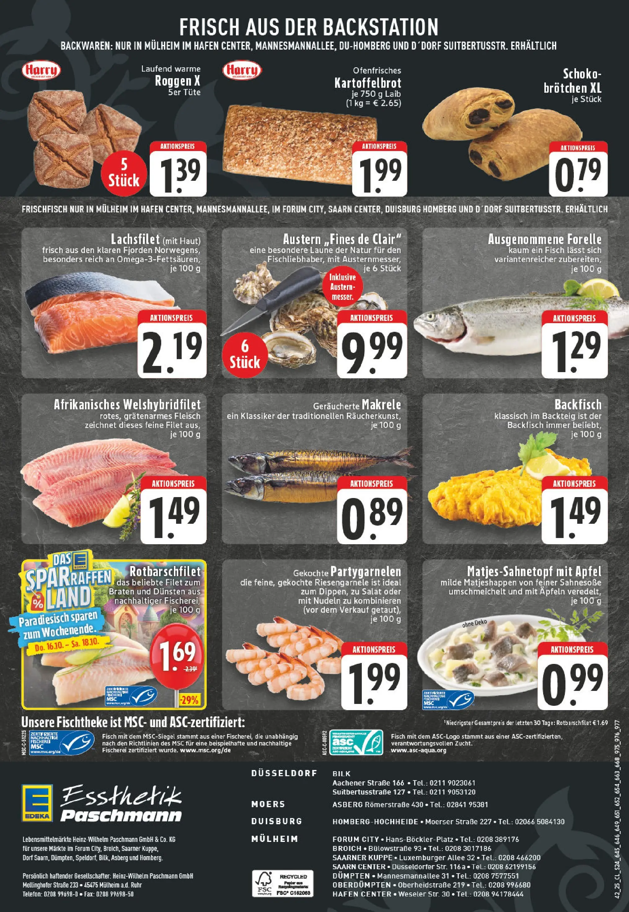 Edeka prospekt Mülheim / Ruhr	 (ab 13.10.2025) » Angebote Online | Seite: 24 | Produkte: Apple, Fisch, Nudeln, Salat