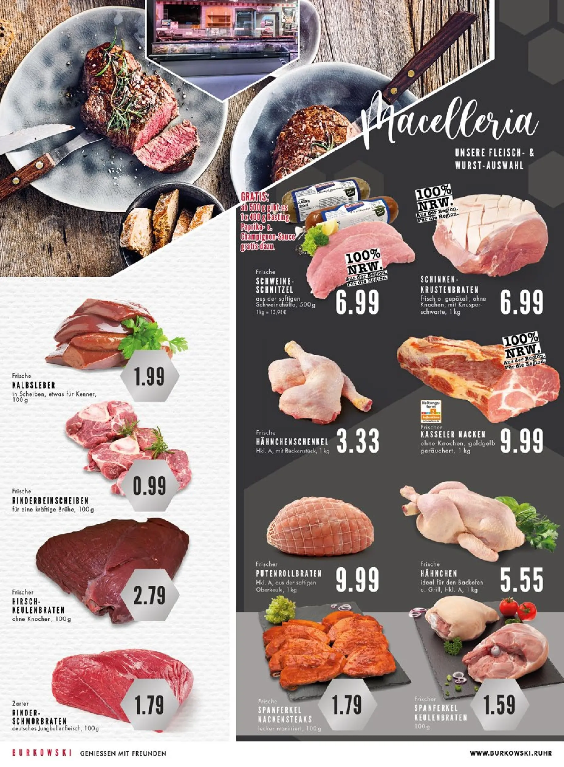 Edeka prospekt Bochum	 (ab 13.10.2025) » Angebote Online | Seite: 4 | Produkte: Nackensteaks, Hahnchenschenkel, Krustenbraten, Paprika