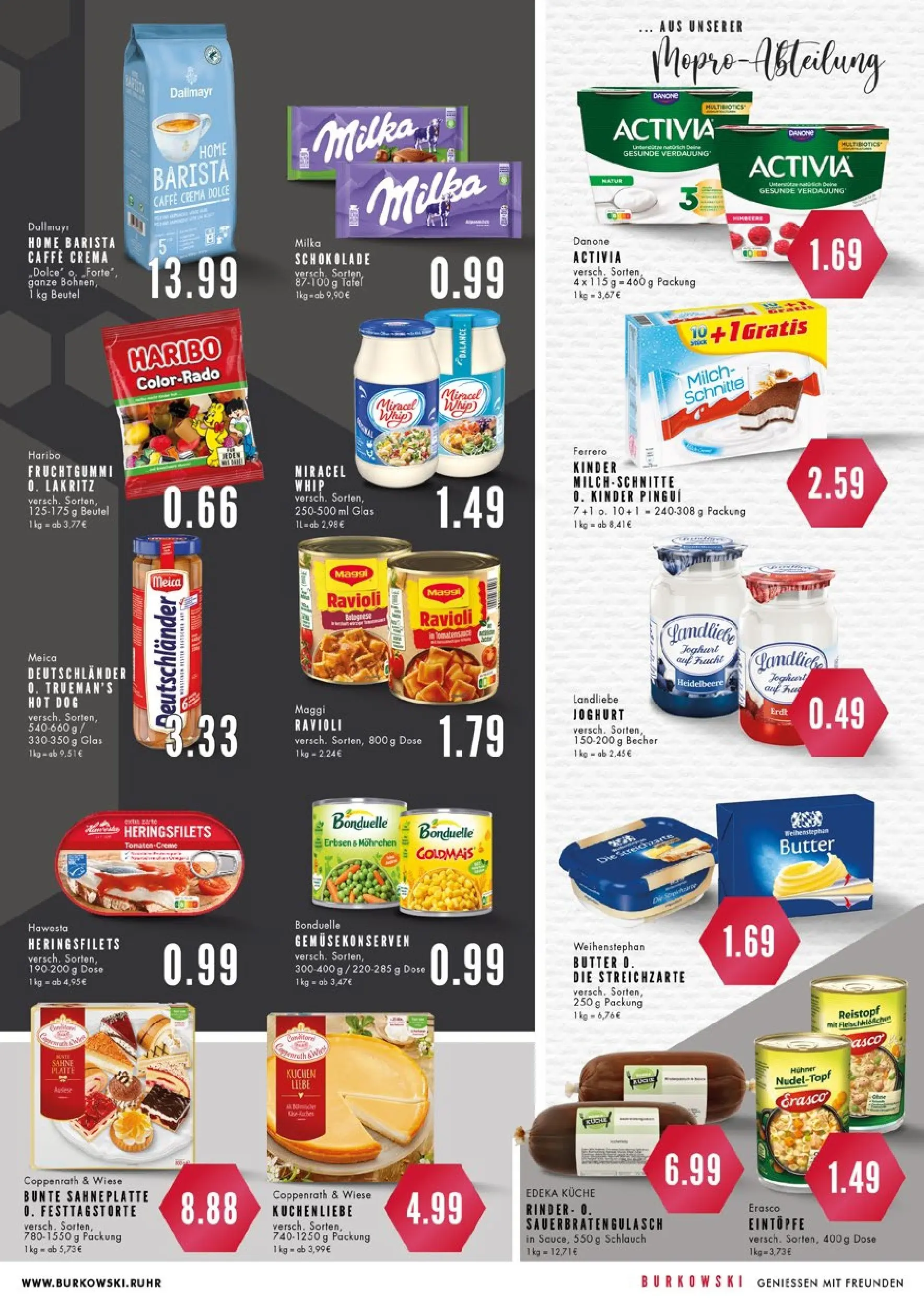 Edeka prospekt Bochum	 (ab 13.10.2025) » Angebote Online | Seite: 7 | Produkte: Schokolade, Miracel whip, Dallmayr, Erbsen