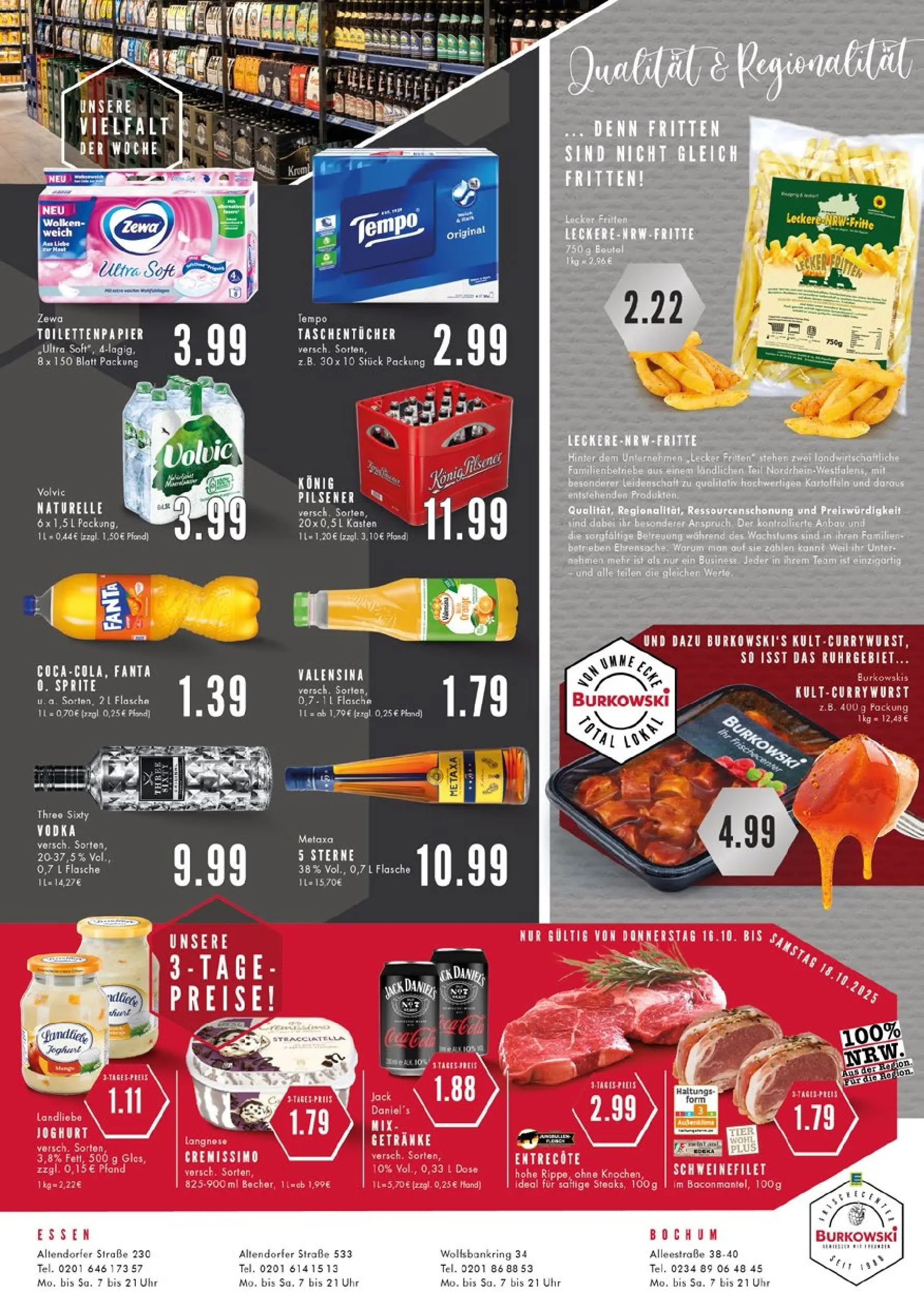 Edeka prospekt Bochum	 (ab 13.10.2025) » Angebote Online | Seite: 8 | Produkte: Coca cola, Jack Daniel's, Tempo, Steak
