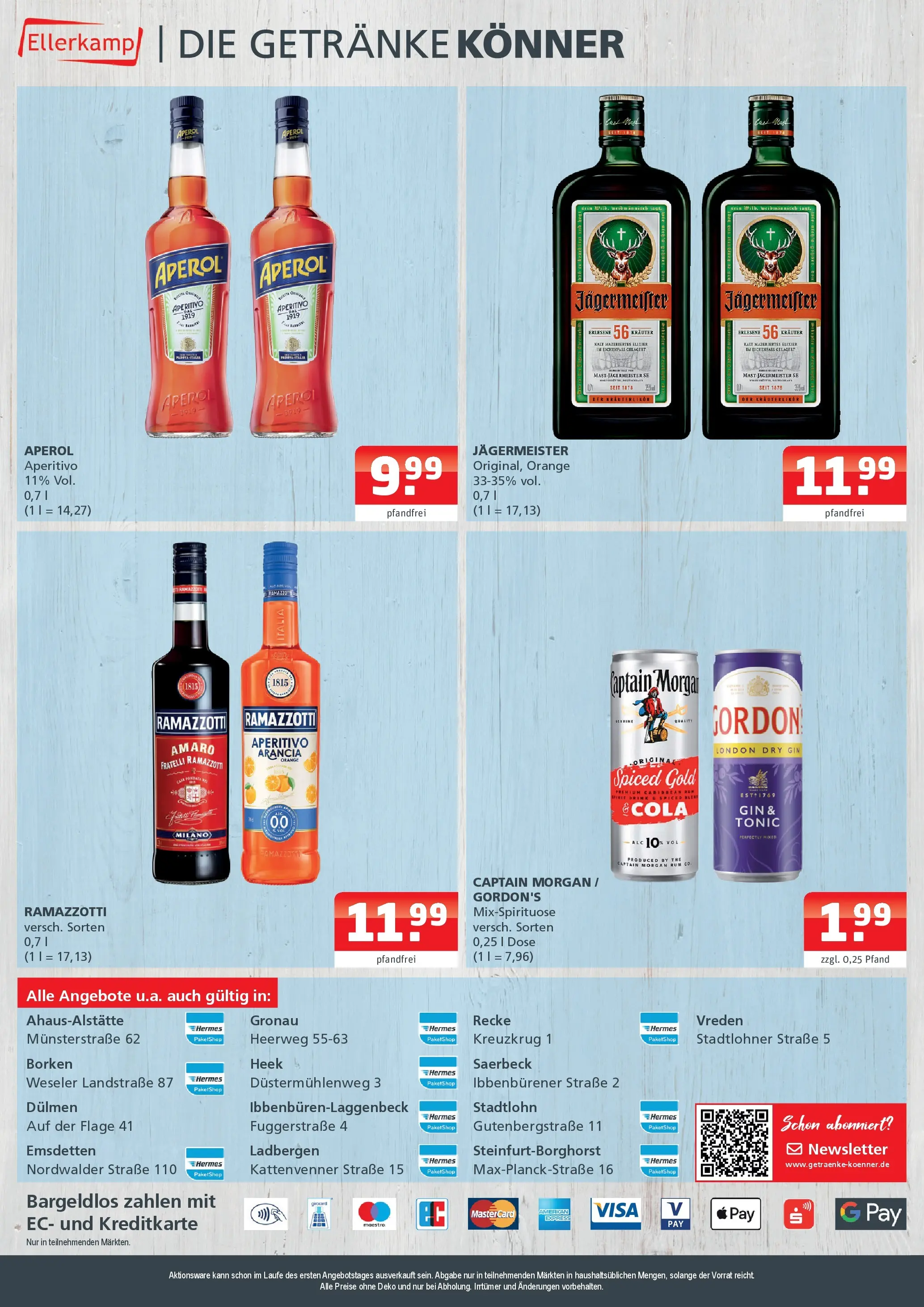 Entdecke - Getränke Ellerkamp: Getränkeangebote (ab 12.10.2025) zum Blättern | Seite: 4 | Produkte: Rum, Captain morgan, Gin, Ramazzotti