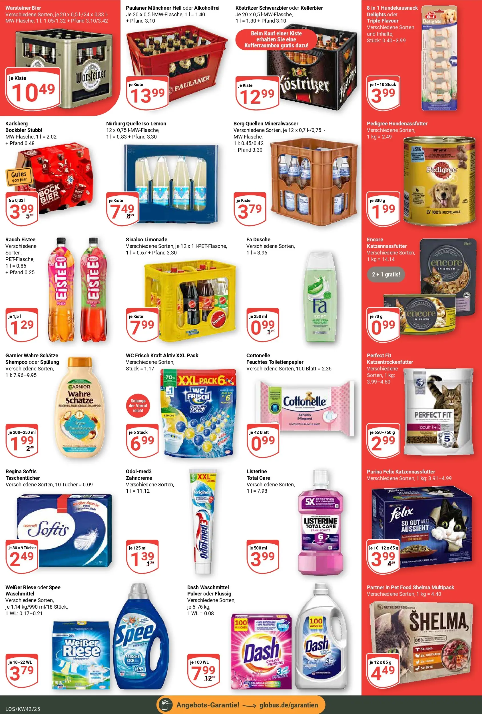 Globus prospekt Losheim Am See	 (ab 12.10.2025) » Angebote online | Seite: 6 | Produkte: Kostritzer, Spülung, Warsteiner, Paulaner