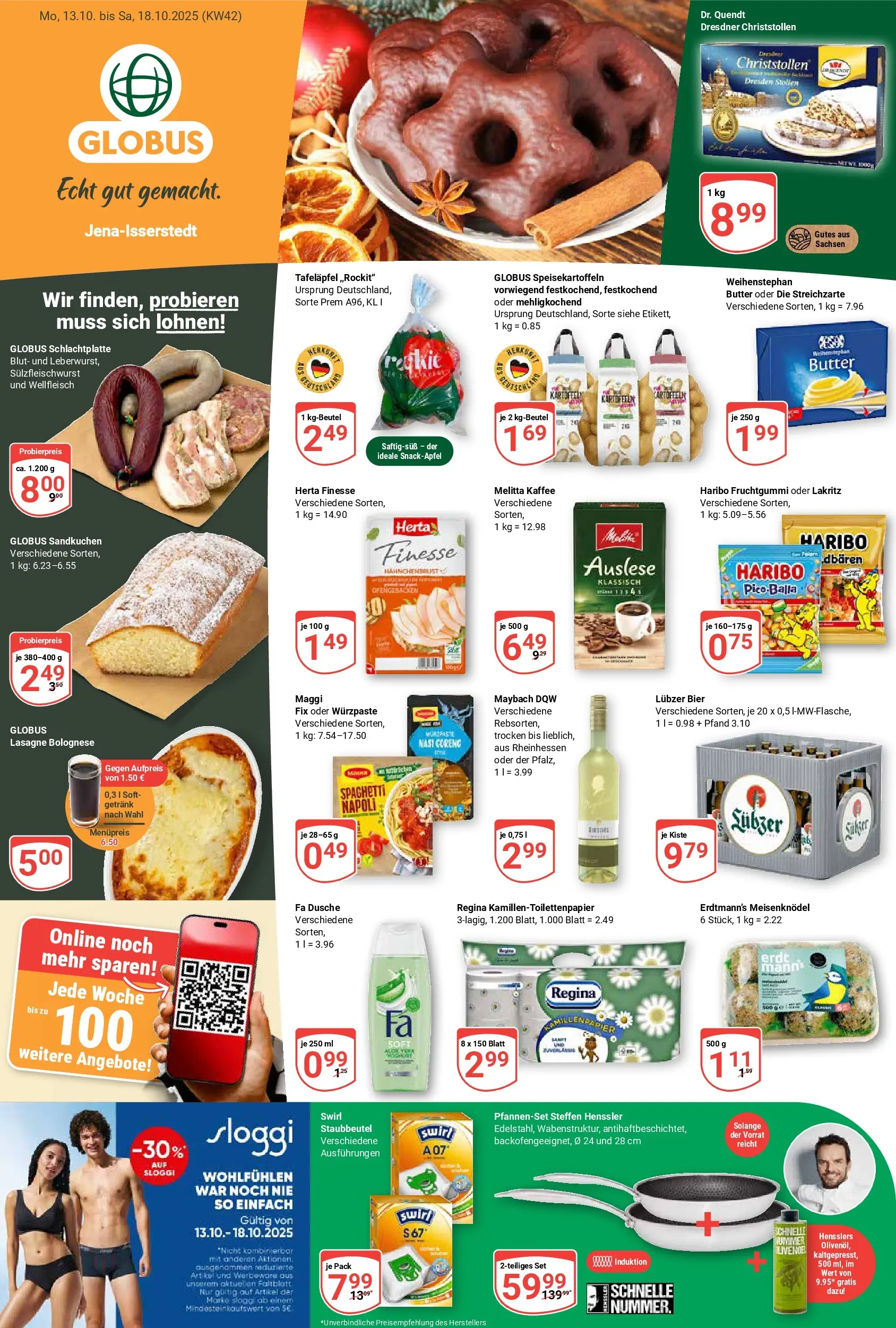Globus prospekt Isserstedt	 (ab 12.10.2025) » Angebote online | Seite: 1 | Produkte: Haribo, Bier, Lubzer, Hahnchenbrust