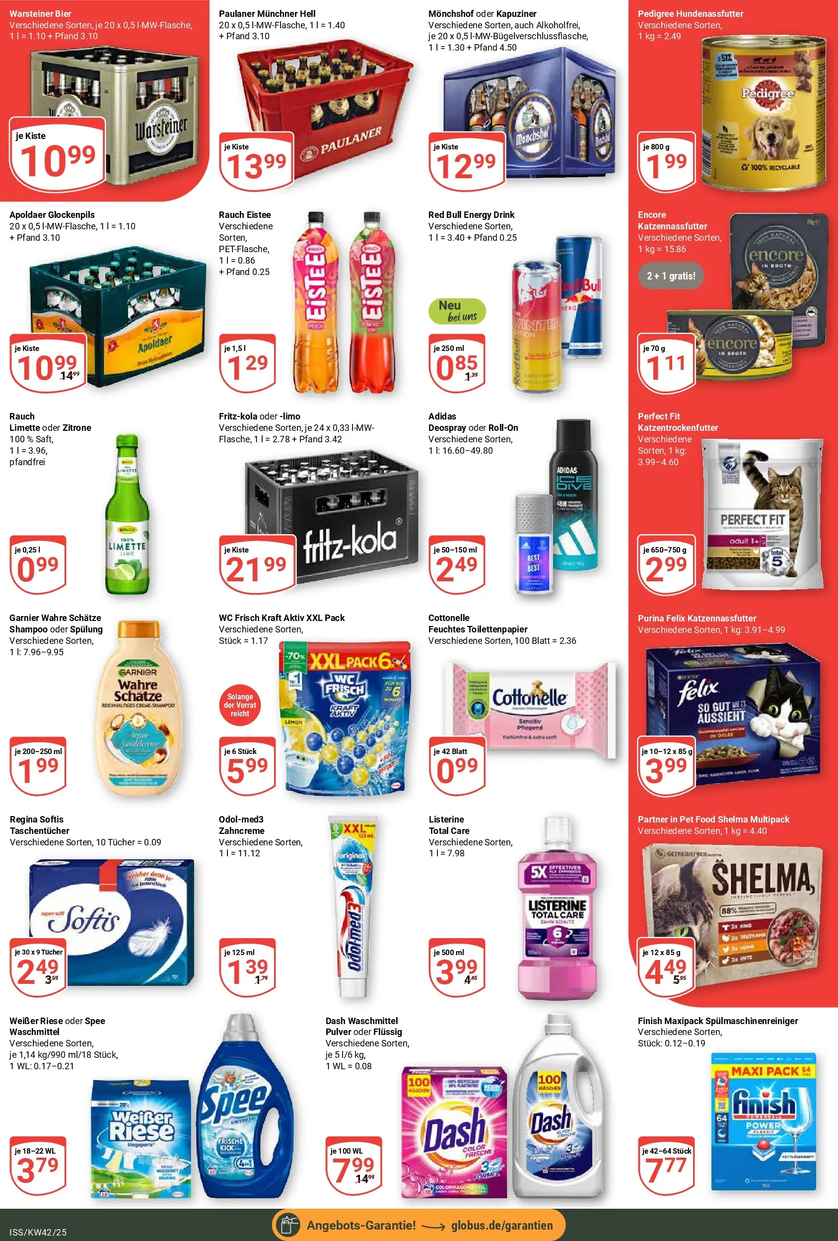 Globus prospekt Isserstedt	 (ab 12.10.2025) » Angebote online | Seite: 4 | Produkte: Finish, Waschmittel, Pedigree, Listerine