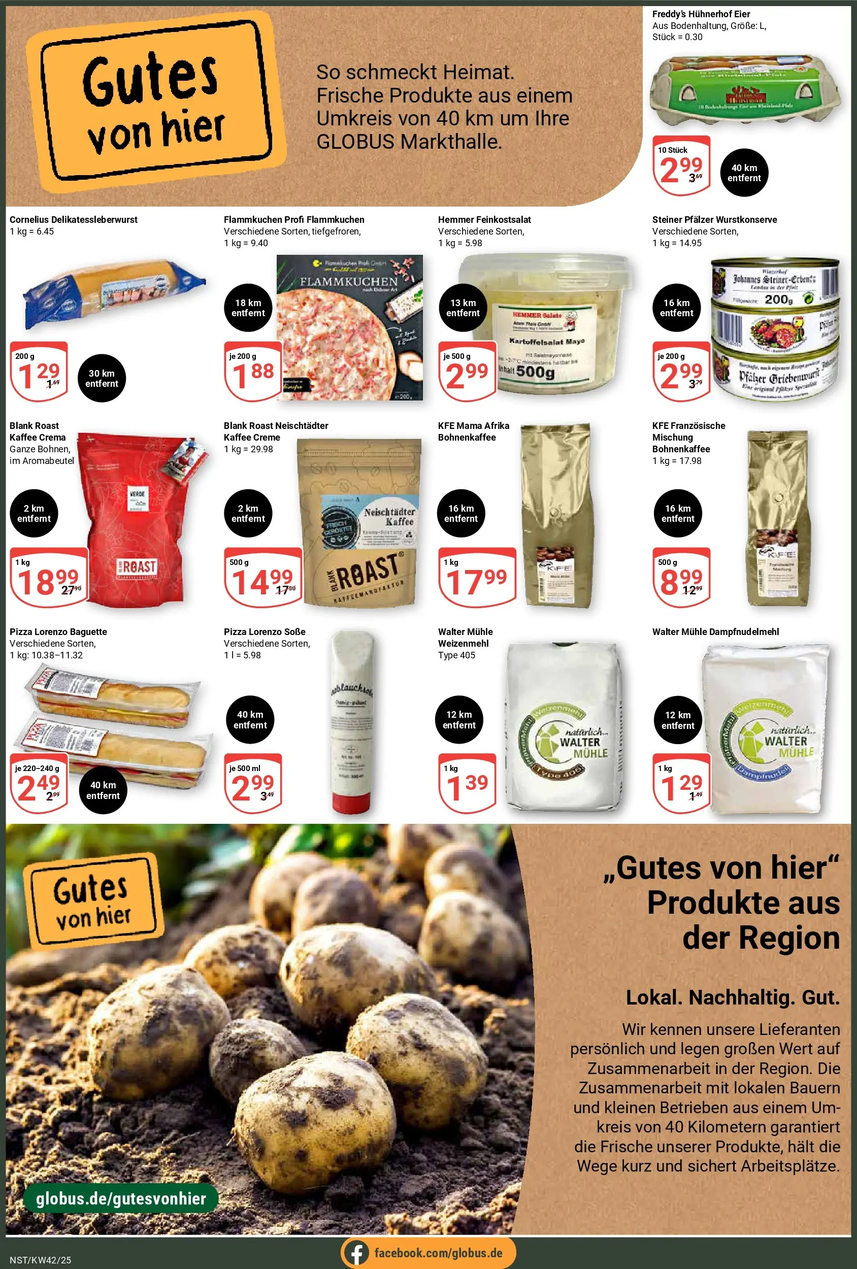 Globus prospekt Neustadt	 (ab 12.10.2025) » Angebote online | Seite: 2 | Produkte: Mühle, Weizenmehl, Creme, Soße