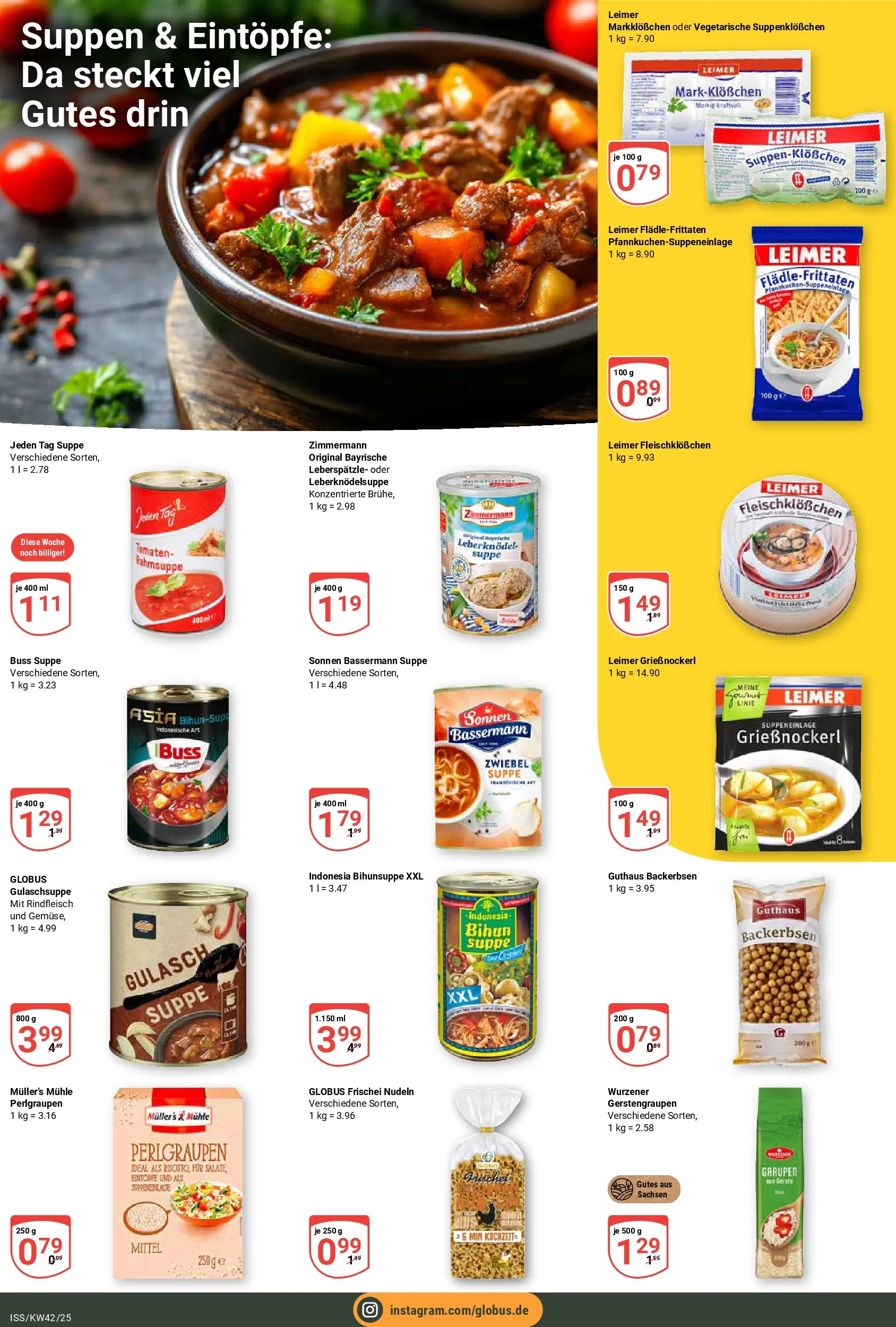 Globus prospekt Isserstedt	 (ab 12.10.2025) » Angebote online | Seite: 13 | Produkte: Tomaten, Gulasch, Nudeln, Rindfleisch