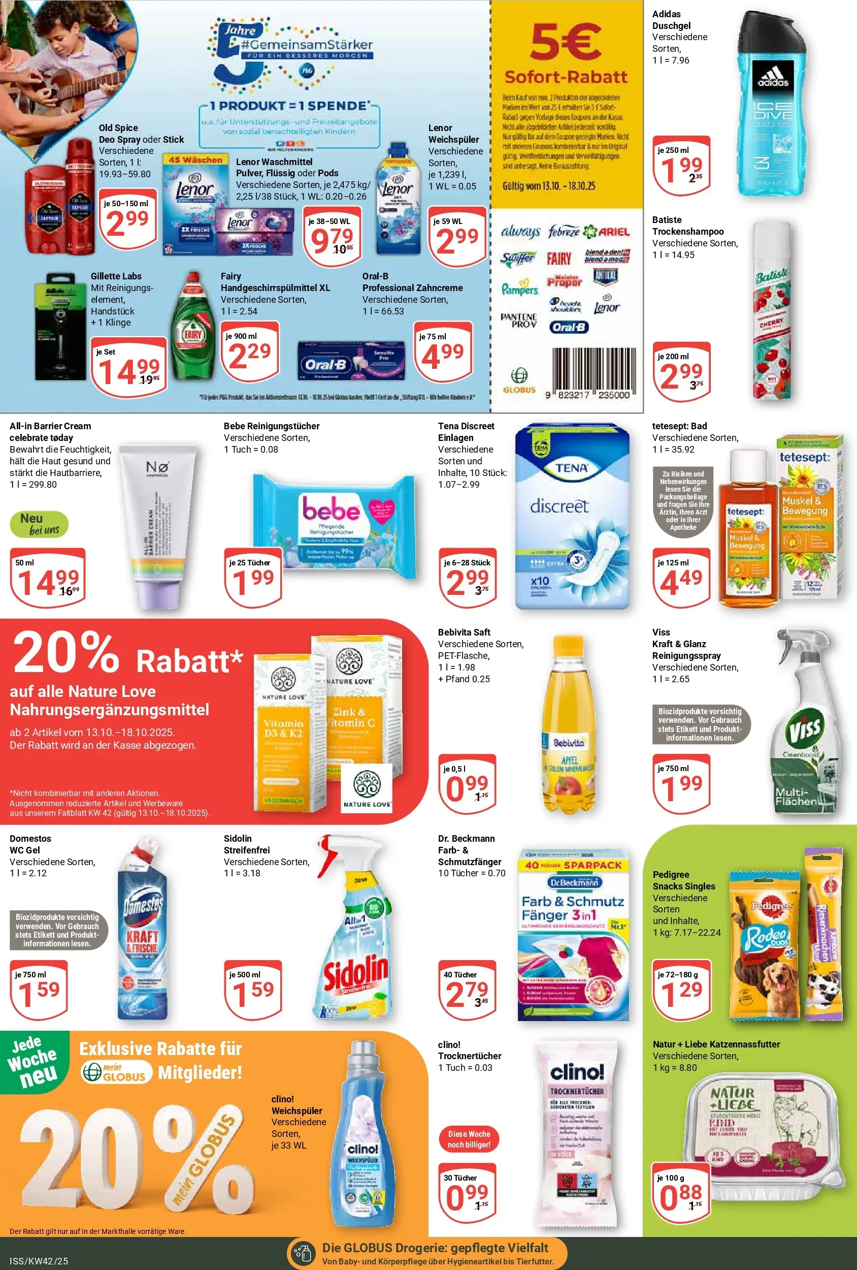 Globus prospekt Isserstedt	 (ab 12.10.2025) » Angebote online | Seite: 17 | Produkte: Ariel, Reinigungstücher, Wein, Swiffer