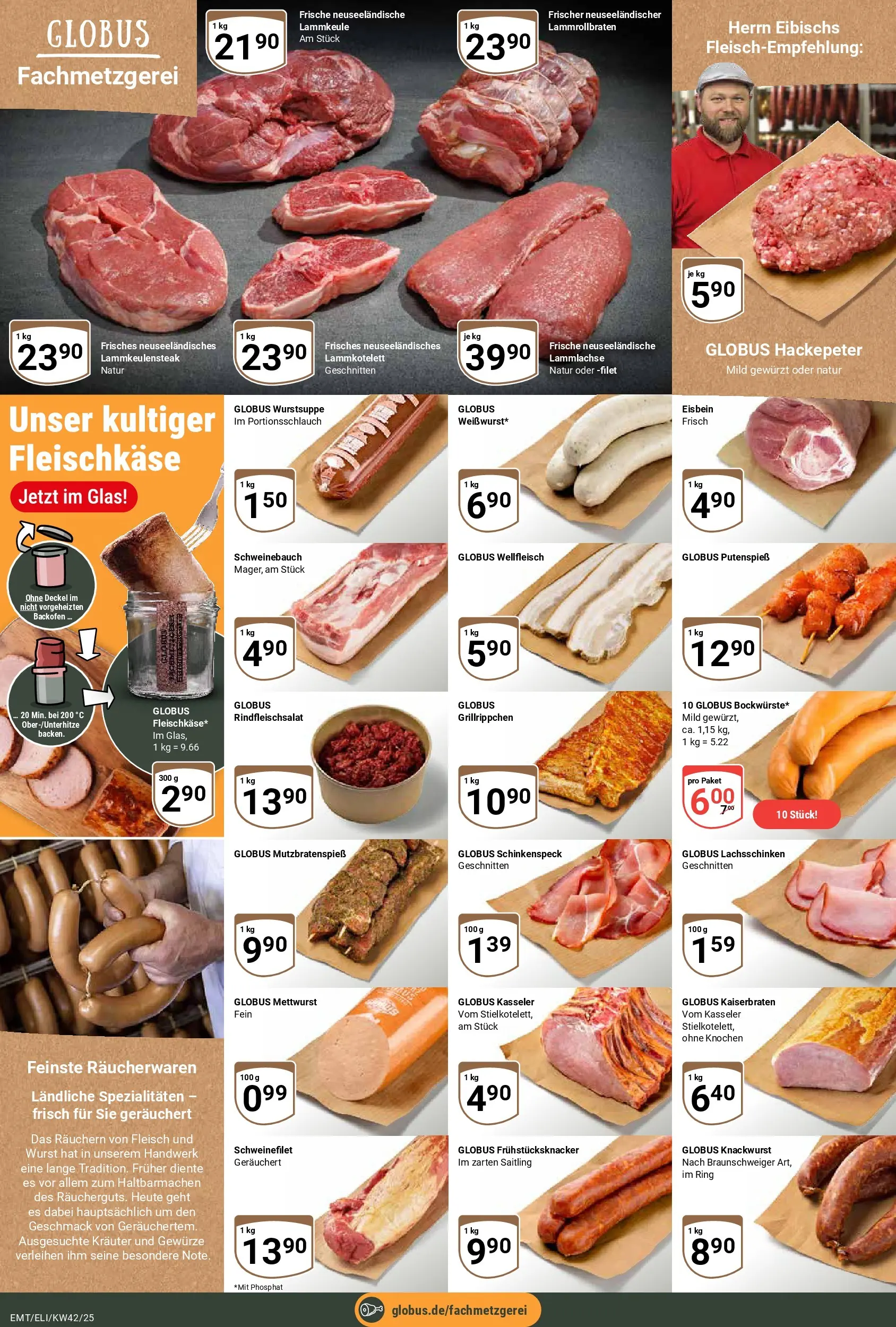 Globus prospekt Mittelhausen	 (ab 12.10.2025) » Angebote online | Seite: 8 | Produkte: Schweinefilet, Gewürze, Wurst, Fleisch