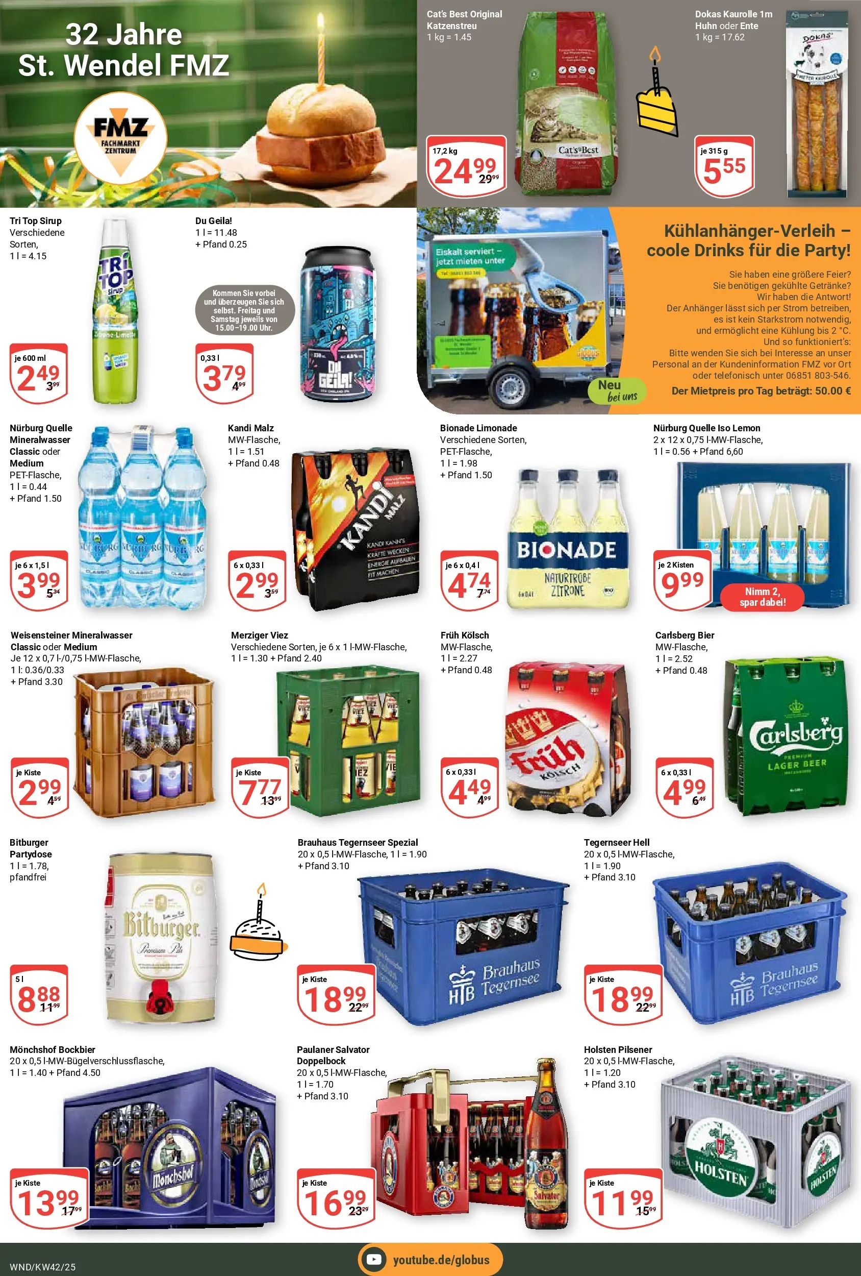 Globus prospekt St. Wendel	 (ab 12.10.2025) » Angebote online | Seite: 19 | Produkte: Holsten, Zitrone, Ente, Paulaner