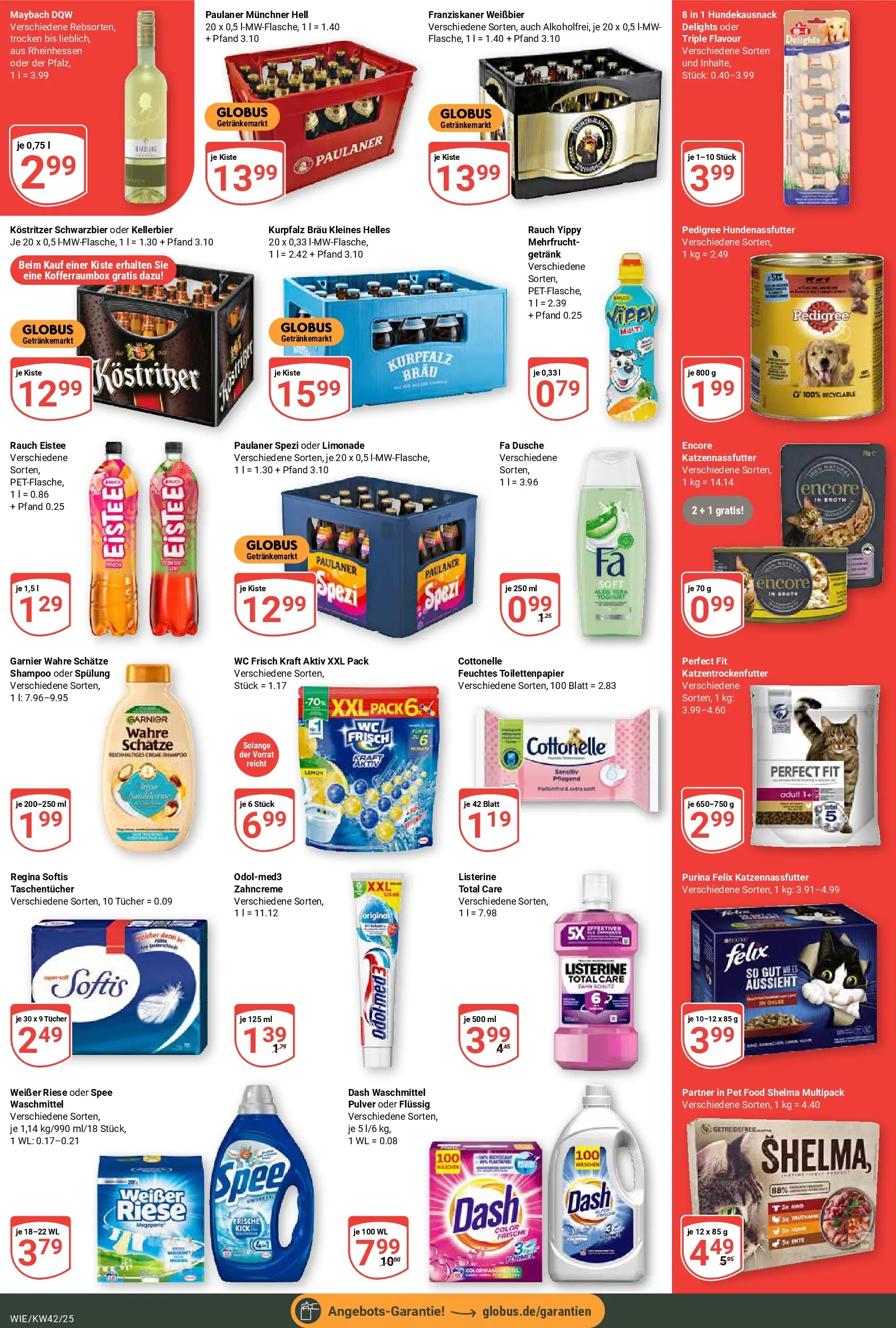 Globus prospekt Waghäusel	 (ab 12.10.2025) » Angebote online | Seite: 5 | Produkte: Kostritzer, Limonade, Spee, Listerine