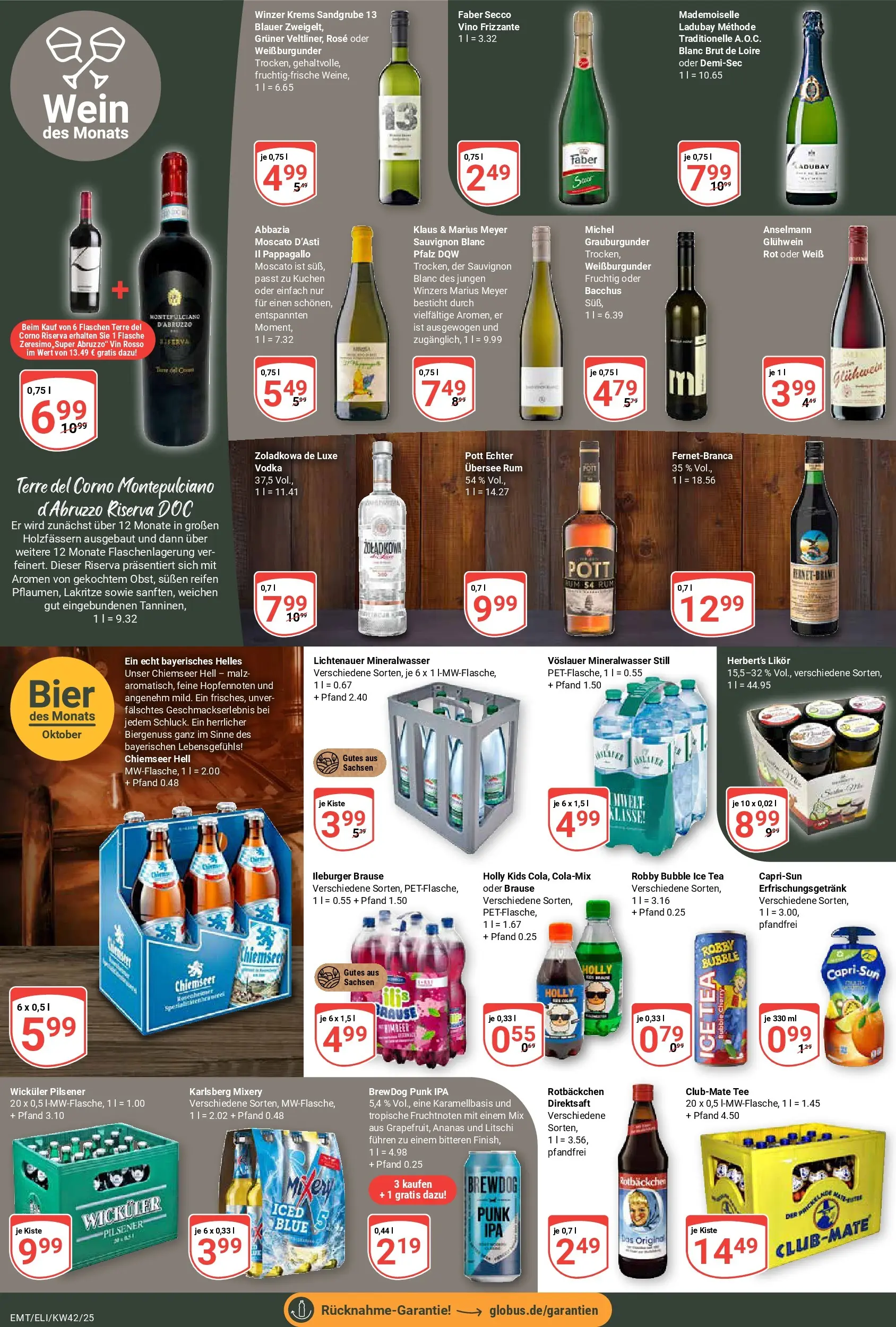 Globus prospekt Mittelhausen	 (ab 12.10.2025) » Angebote online | Seite: 16 | Produkte: Bier, Likör, Rum, Ananas