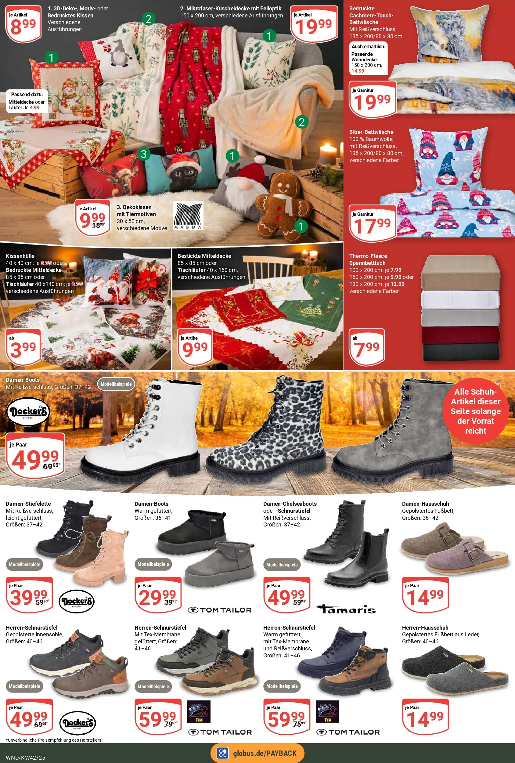 Globus prospekt St. Wendel	 (ab 12.10.2025) » Angebote online | Seite: 25 | Produkte: Kissen, Bettwäsche
