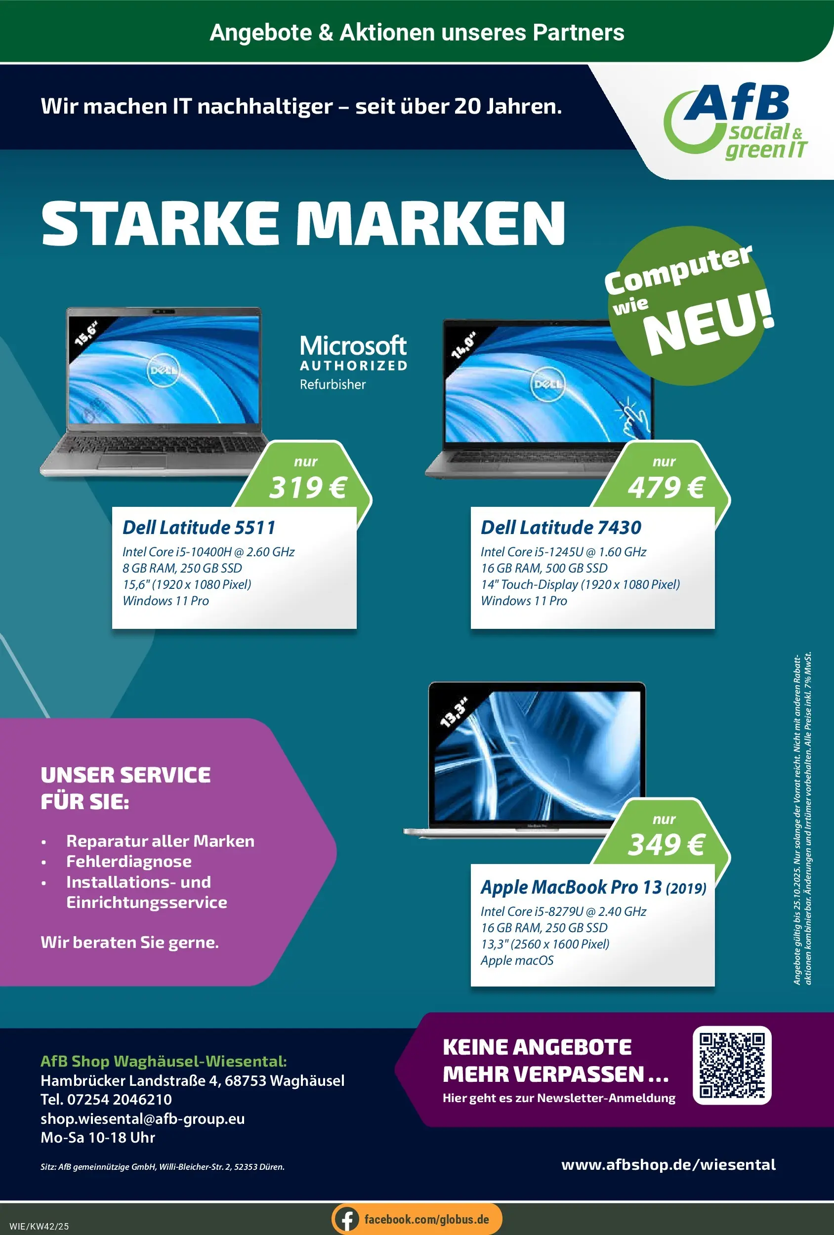Globus prospekt Waghäusel	 (ab 12.10.2025) » Angebote online | Seite: 22 | Produkte: Macbook, Apple, Uhr, Computer