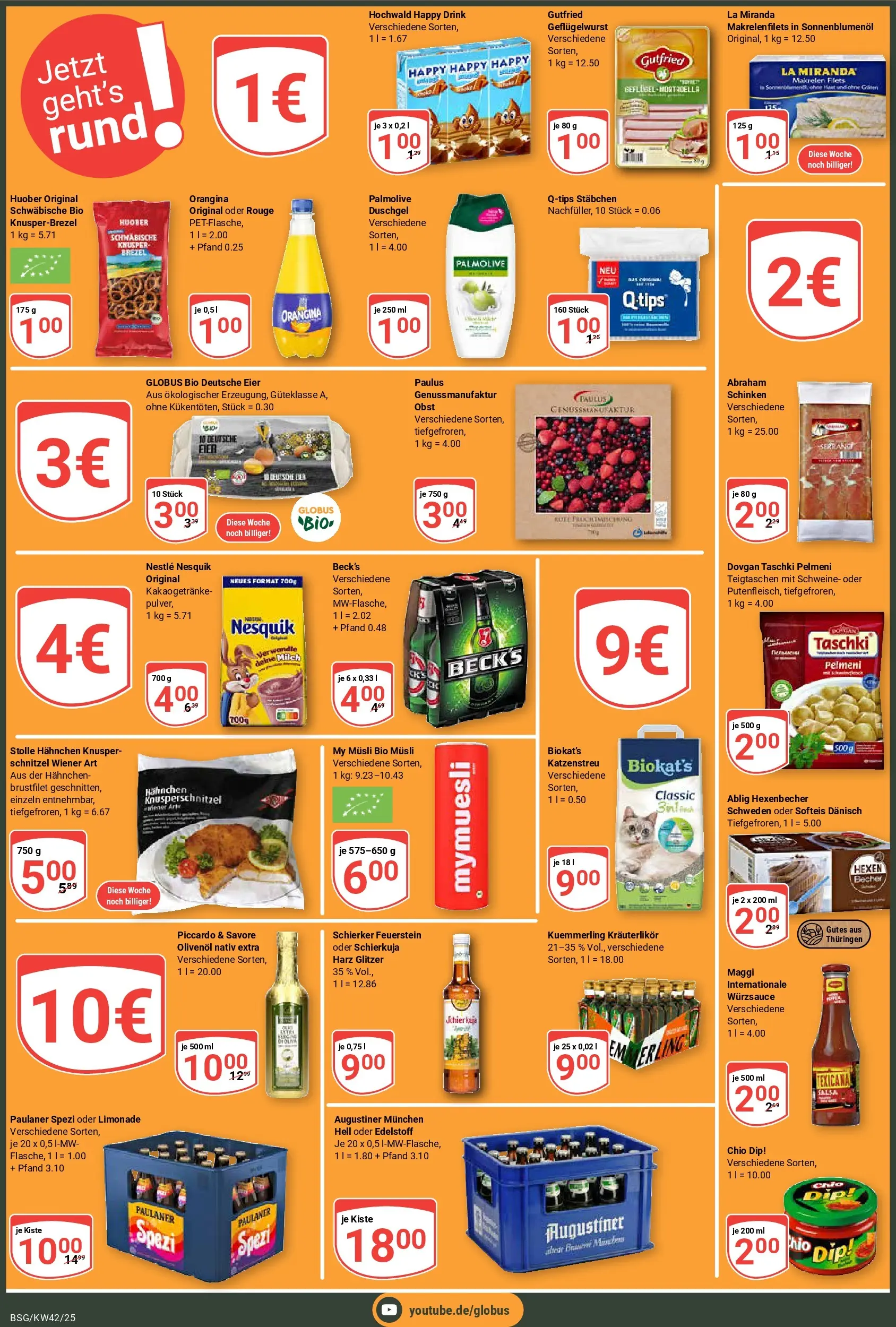 Globus prospekt Braunschweig	 (ab 12.10.2025) » Angebote online | Seite: 2 | Produkte: Olivenol, Duschgel, Kuemmerling, Paulaner