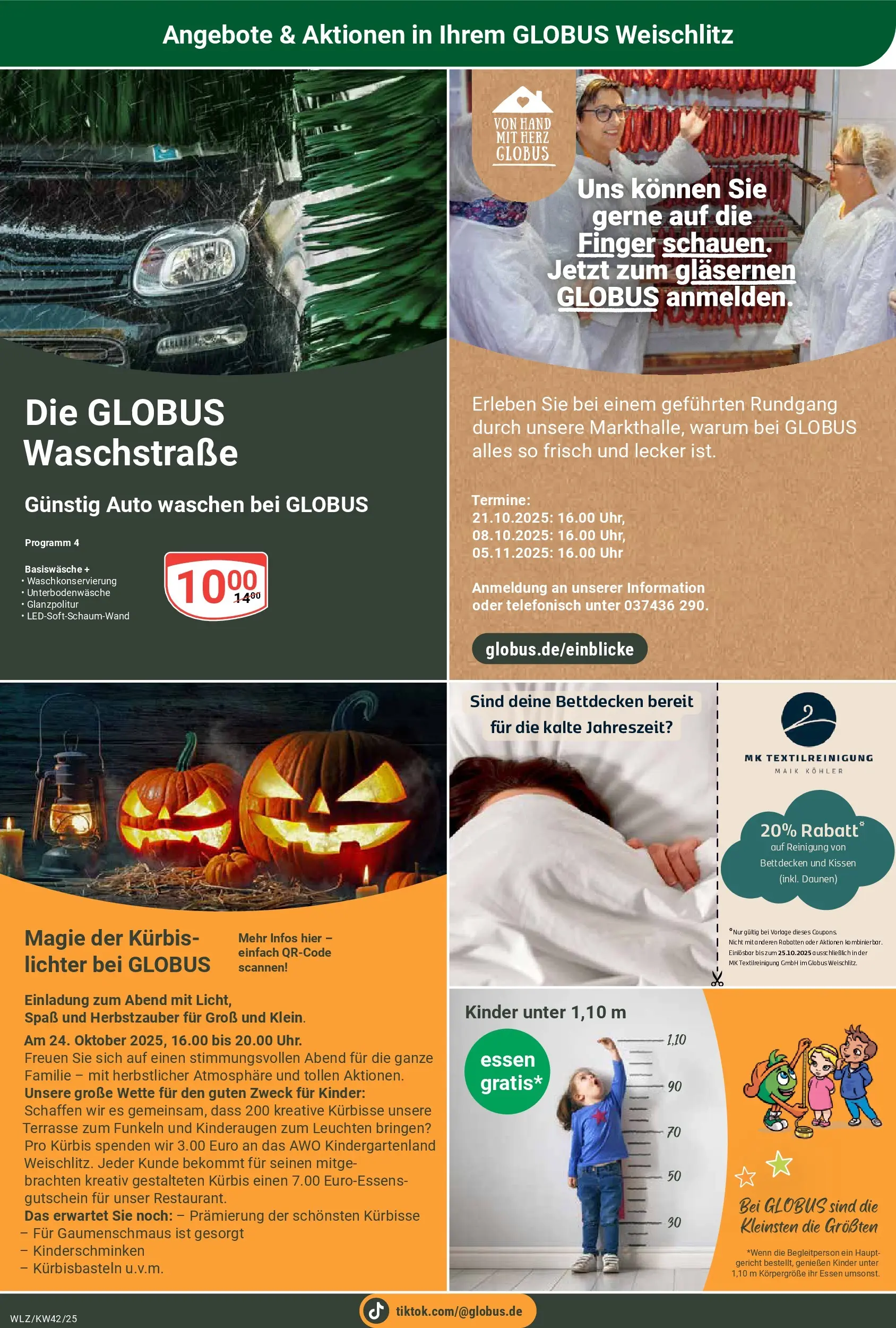 Globus prospekt Weischlitz	 (ab 12.10.2025) » Angebote online | Seite: 23 | Produkte: Kissen, Kürbis, Uhr