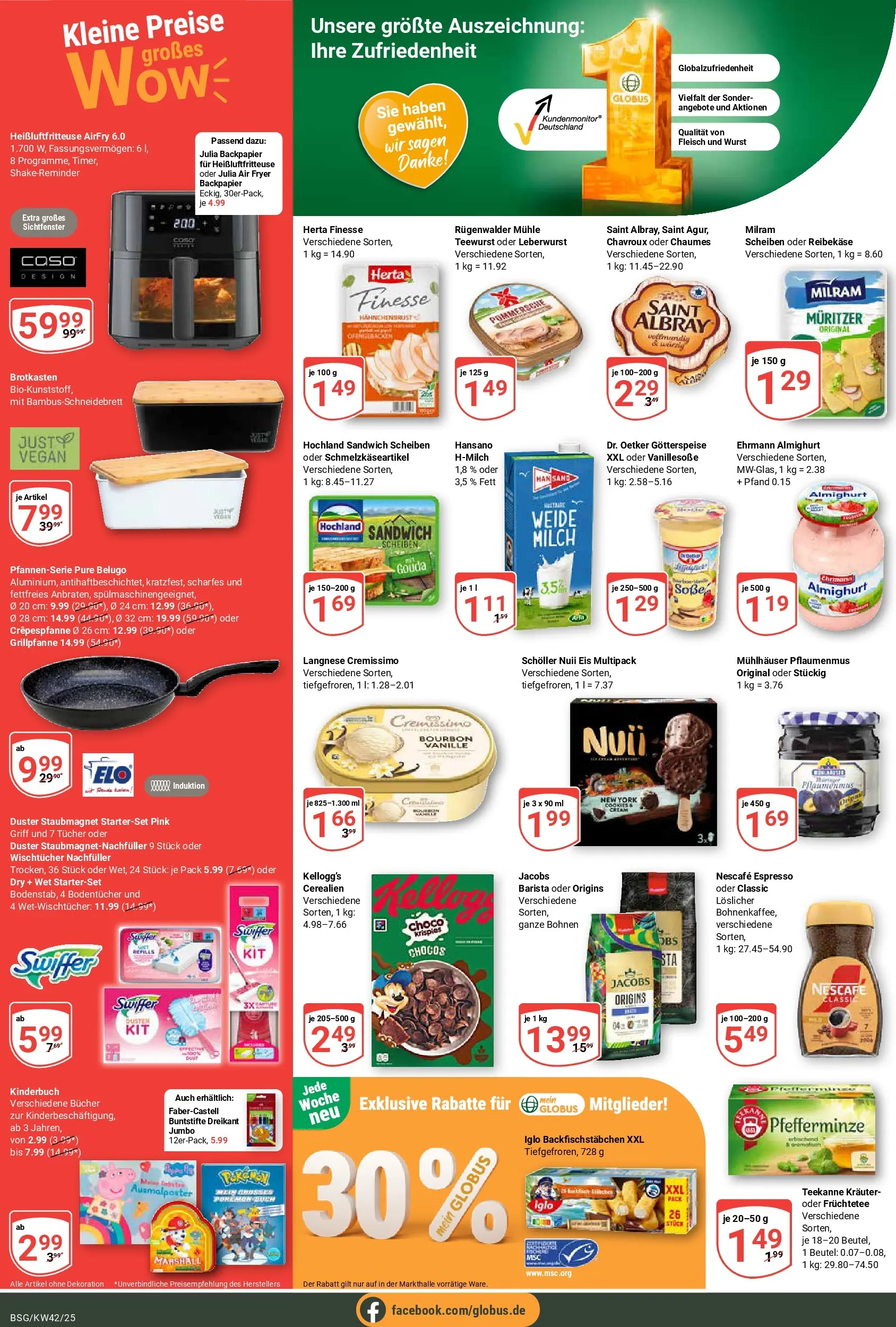 Globus prospekt Braunschweig	 (ab 12.10.2025) » Angebote online | Seite: 4 | Produkte: Nuii eis, Langnese cremissimo, Nescafe, Teekanne