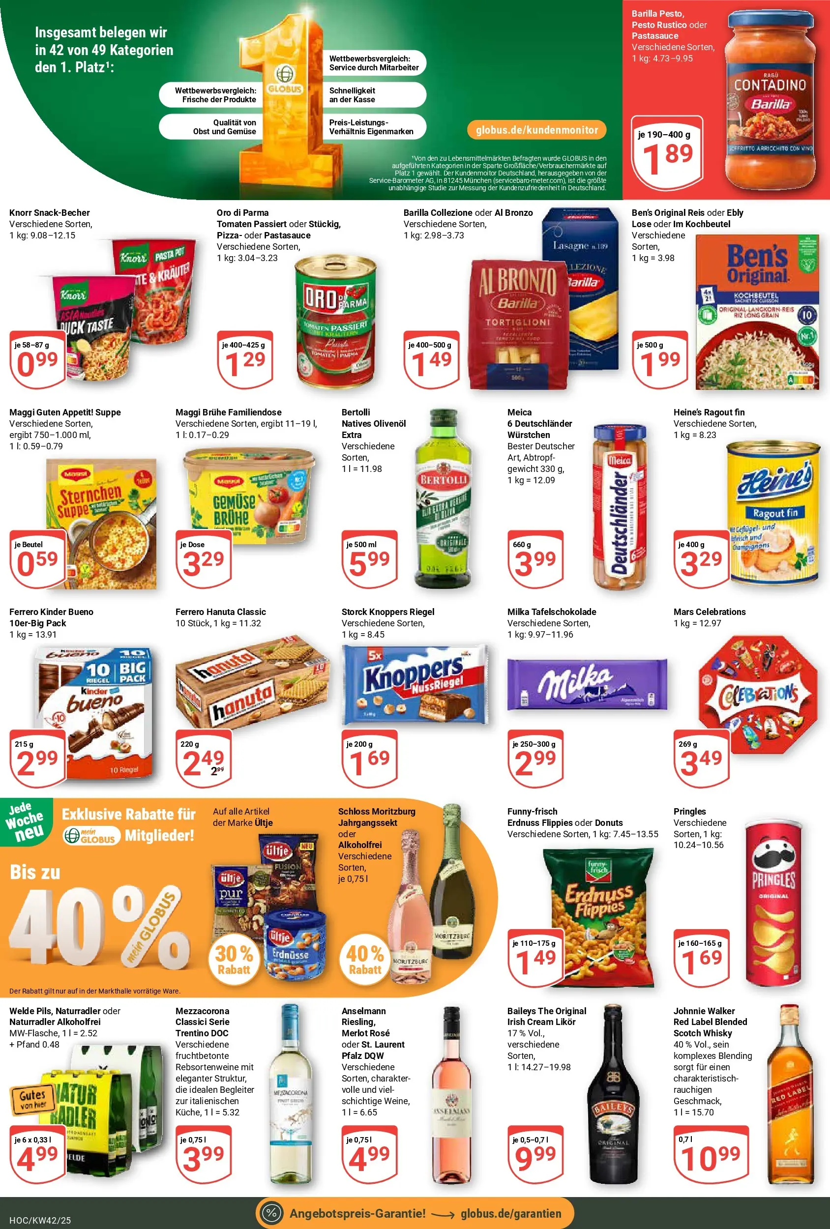 Globus prospekt Hockenheim	 (ab 12.10.2025) » Angebote online | Seite: 4 | Produkte: Erdnüsse, Gemüse, Pringles, Johnnie walker