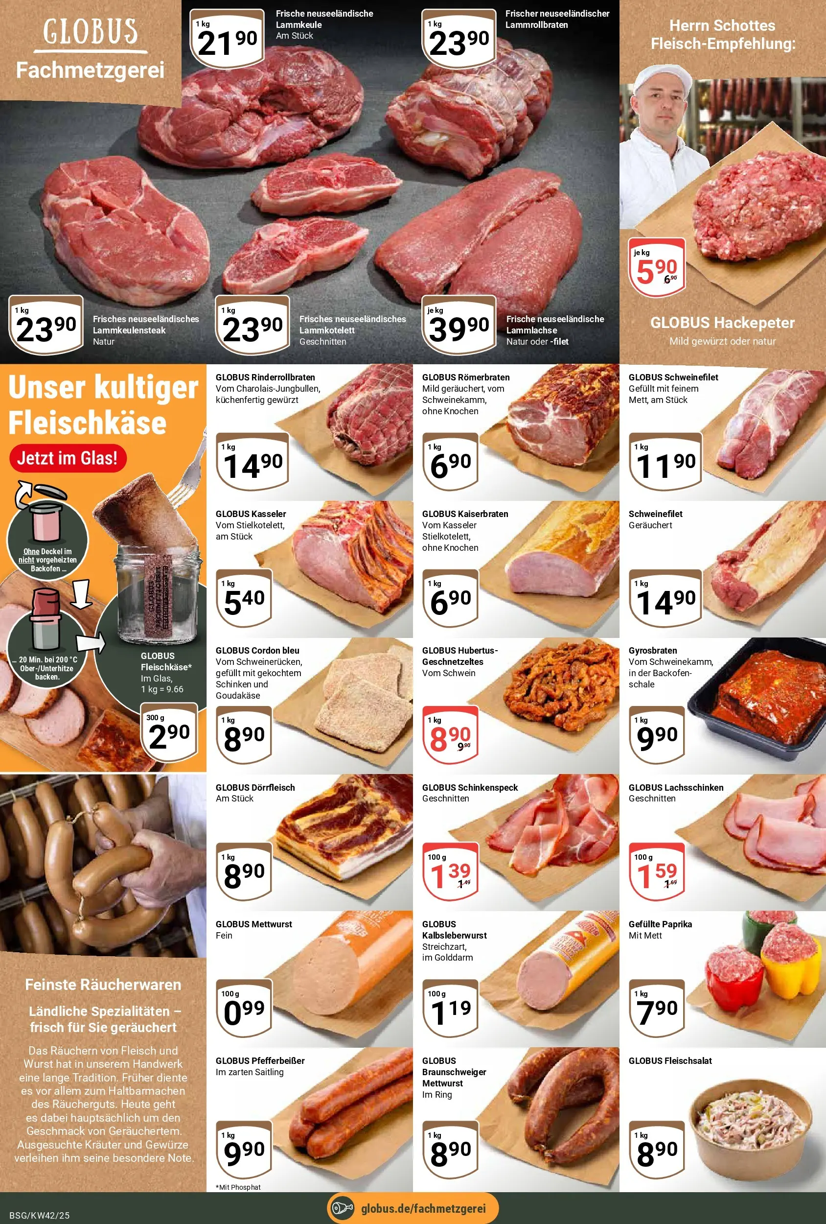 Globus prospekt Braunschweig	 (ab 12.10.2025) » Angebote online | Seite: 10 | Produkte: Schweinefilet, Paprika, Wurst, Backofen