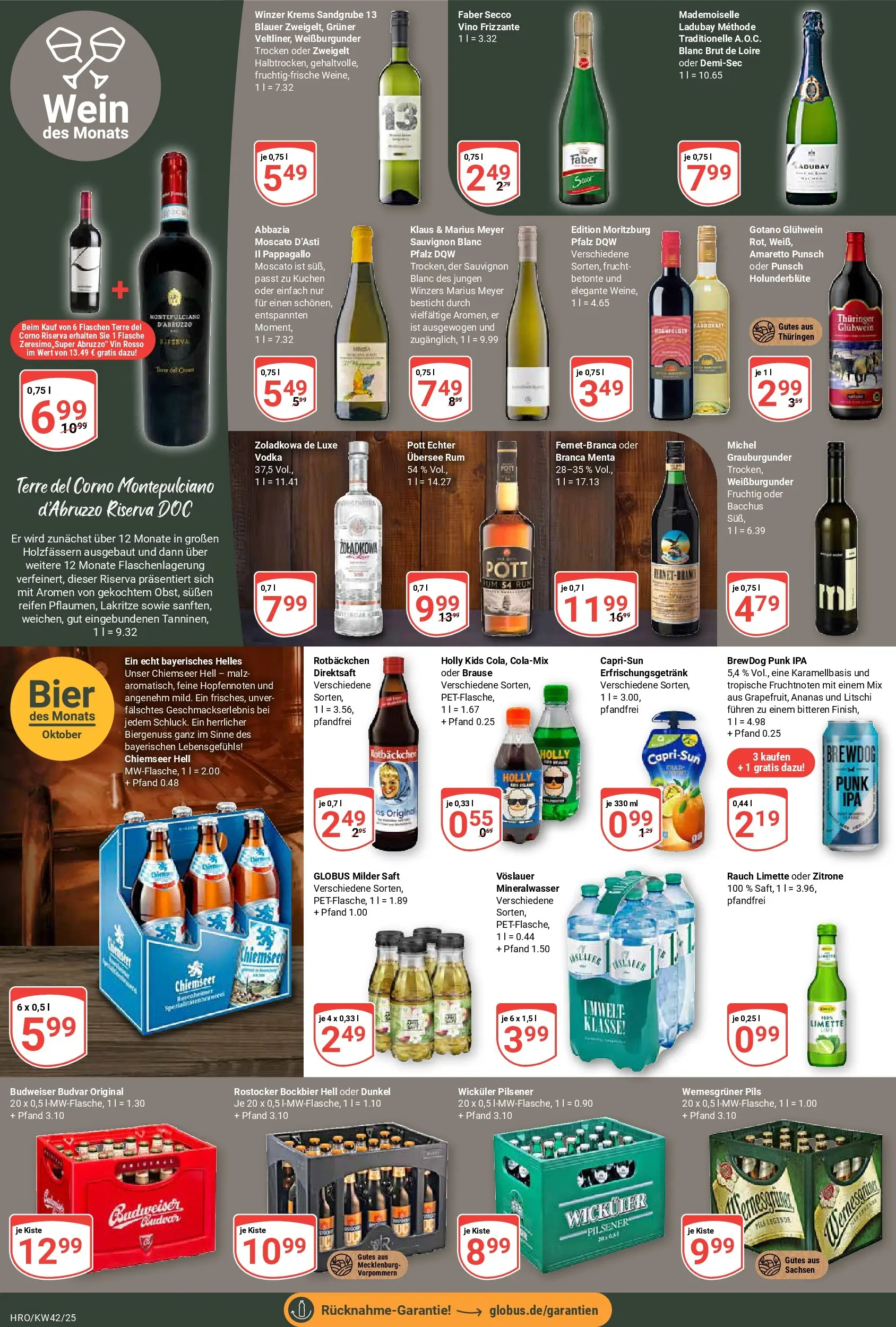 Globus prospekt Rostock	 (ab 12.10.2025) » Angebote online | Seite: 18 | Produkte: Ananas, Limette, Saft, Vodka