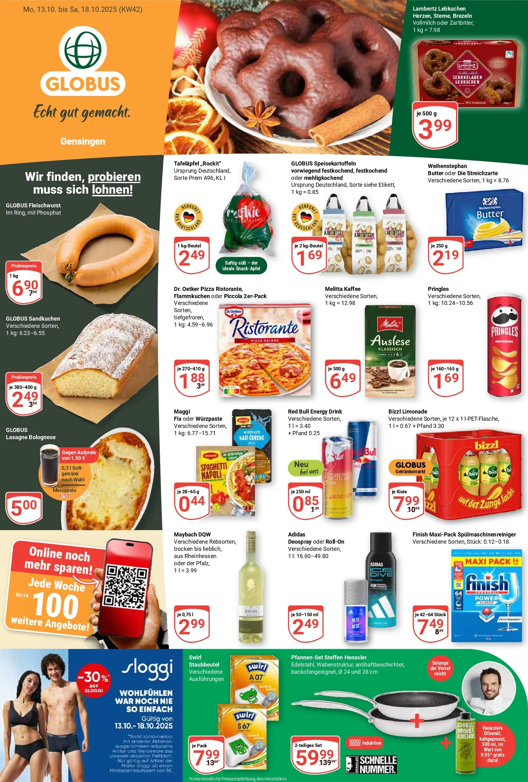 Globus prospekt Gensingen	 (ab 12.10.2025) » Angebote online | Seite: 1 | Produkte: Melitta kaffee, Red bull, Maggi, Energy