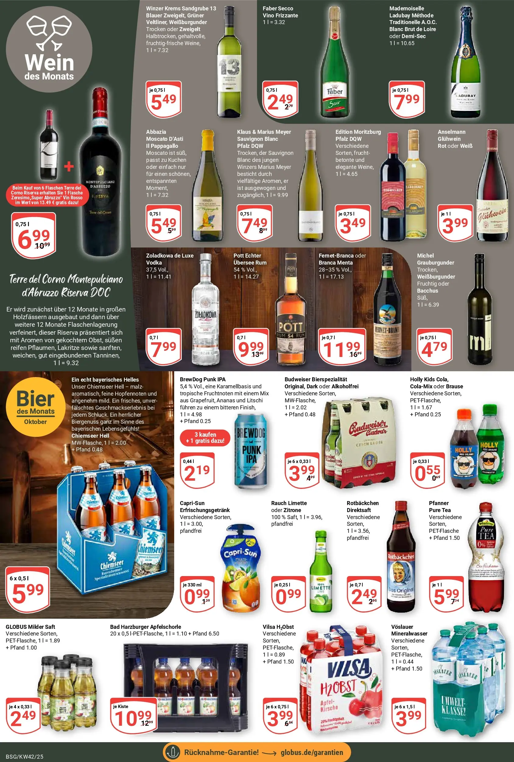 Globus prospekt Braunschweig	 (ab 12.10.2025) » Angebote online | Seite: 17 | Produkte: Ananas, Mineralwasser, Budweiser, Kuchen