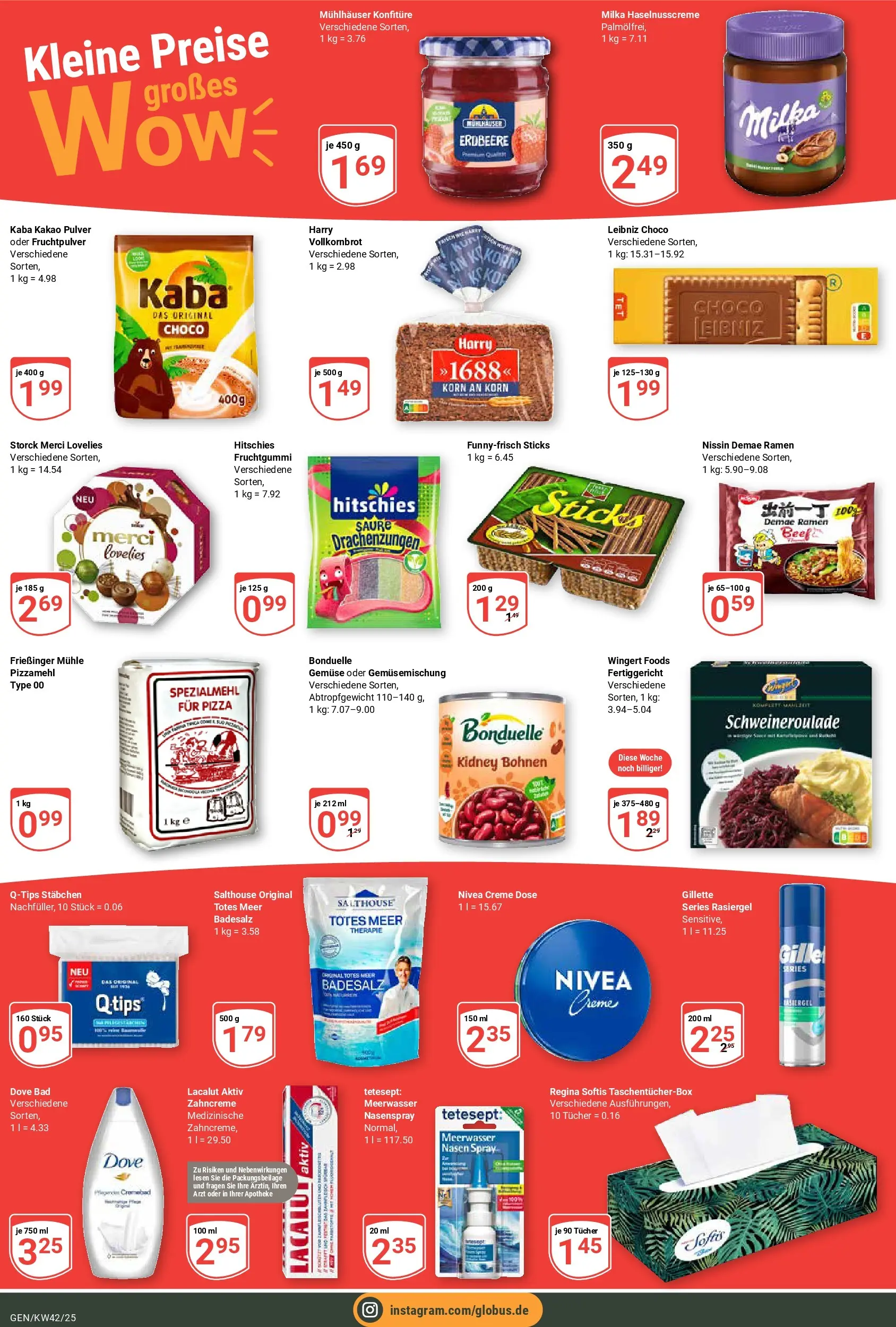 Globus prospekt Gensingen	 (ab 12.10.2025) » Angebote online | Seite: 4 | Produkte: Merci, Mühle, Bad, Milka