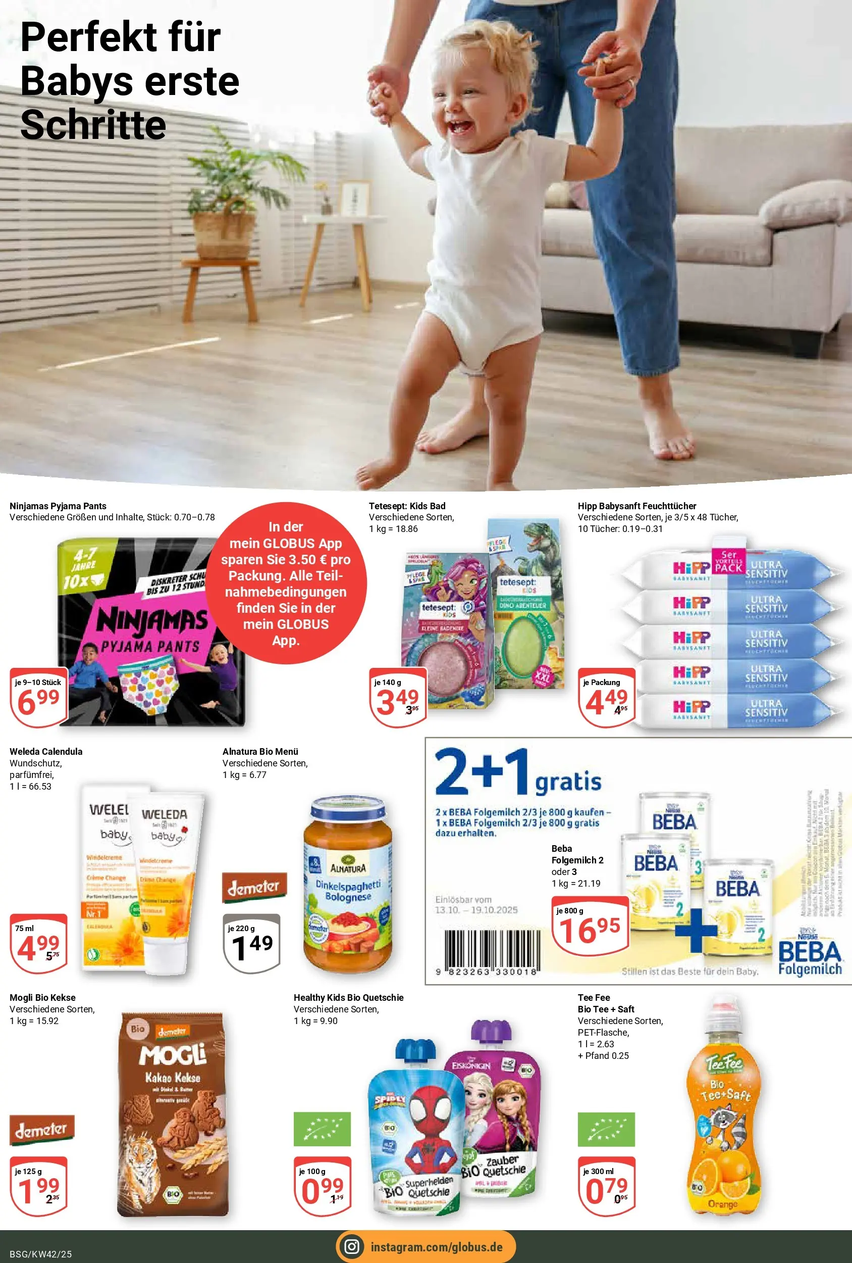 Globus prospekt Braunschweig	 (ab 12.10.2025) » Angebote online | Seite: 20 | Produkte: Pyjama, Saft, Tee, Kekse