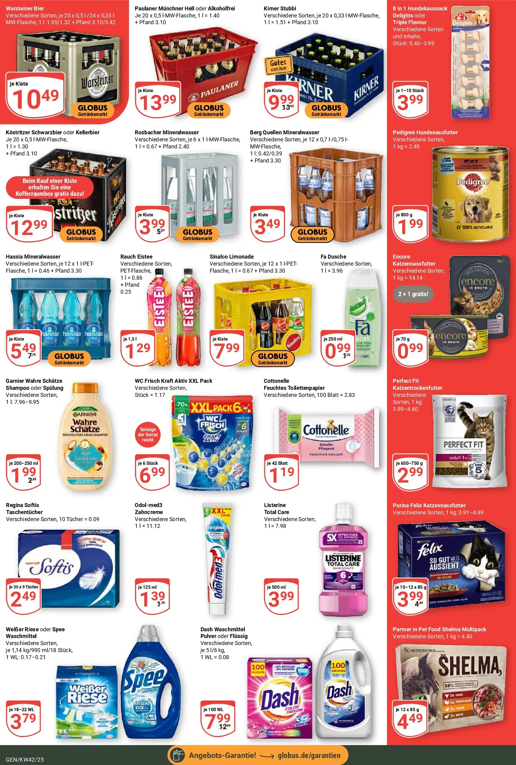 Globus prospekt Gensingen	 (ab 12.10.2025) » Angebote online | Seite: 6 | Produkte: Kostritzer, Creme, Wc frisch, Feuchtes Toilettenpapier