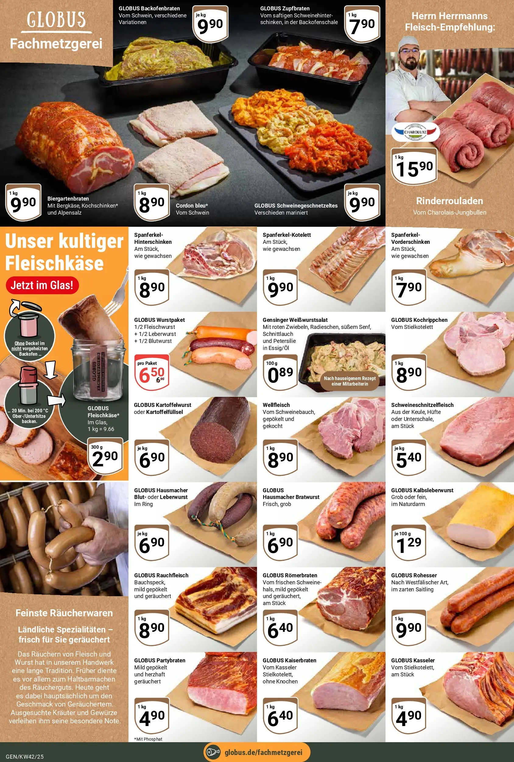 Globus prospekt Gensingen	 (ab 12.10.2025) » Angebote online | Seite: 10 | Produkte: Gewürze, Backofen, Petersilie, Fleisch
