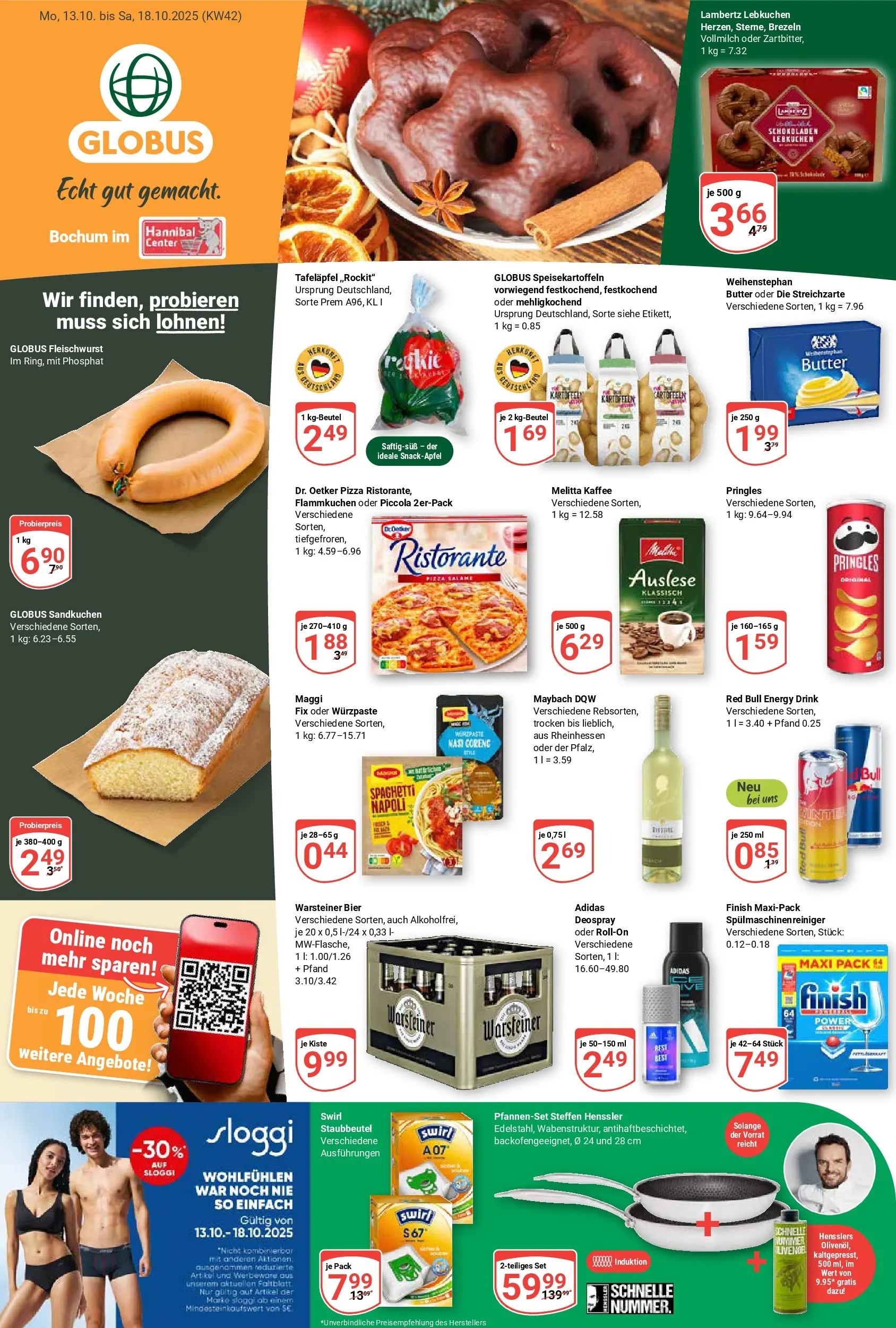 Globus prospekt Bochum-Riemke	 (ab 12.10.2025) » Angebote online | Seite: 1 | Produkte: Ristorante, Maggi, Kaffee, Pringles