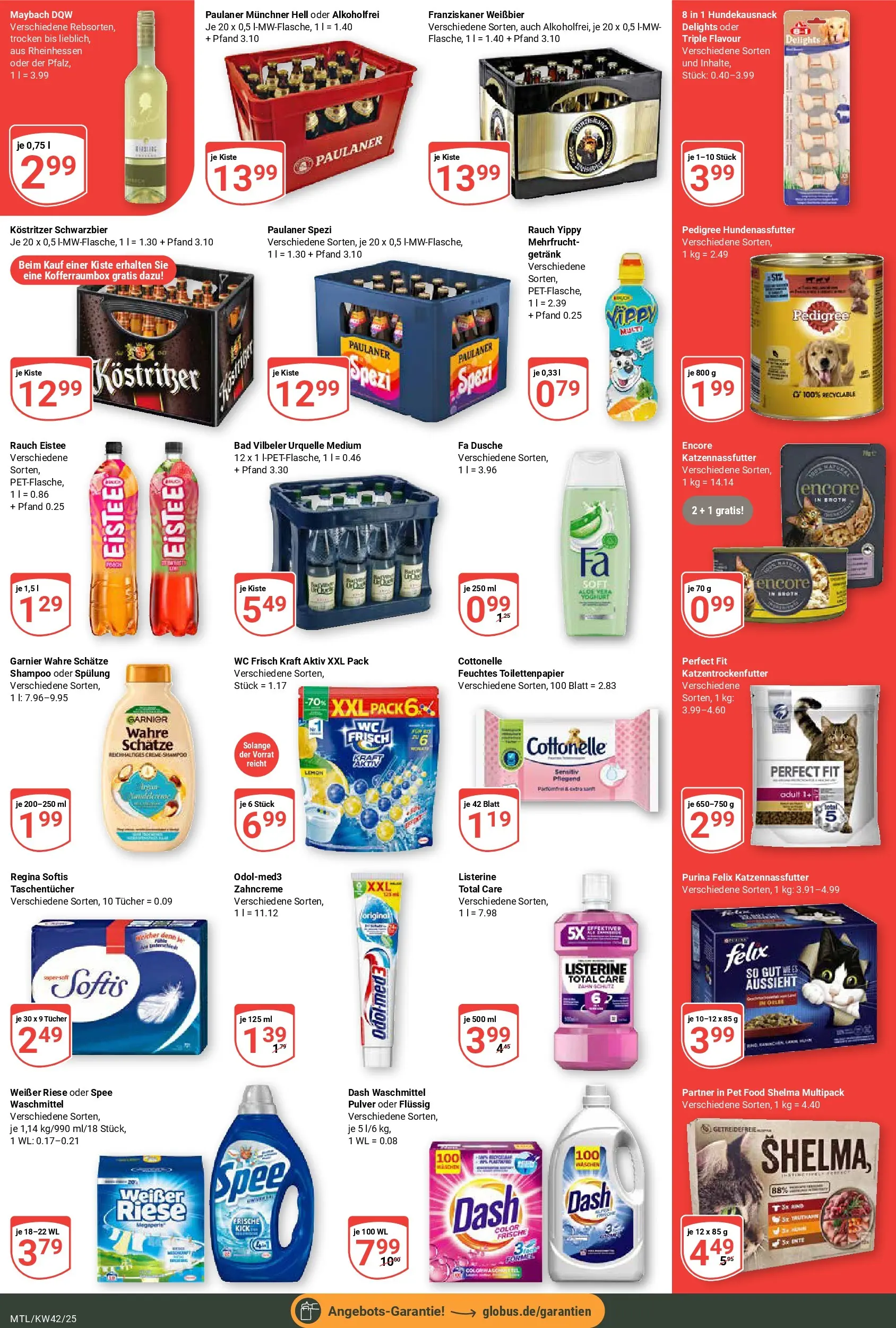 Globus prospekt Maintal-Dörnigheim	 (ab 12.10.2025) » Angebote online | Seite: 5 | Produkte: Weißbier, Bad, Pedigree, Toilettenpapier