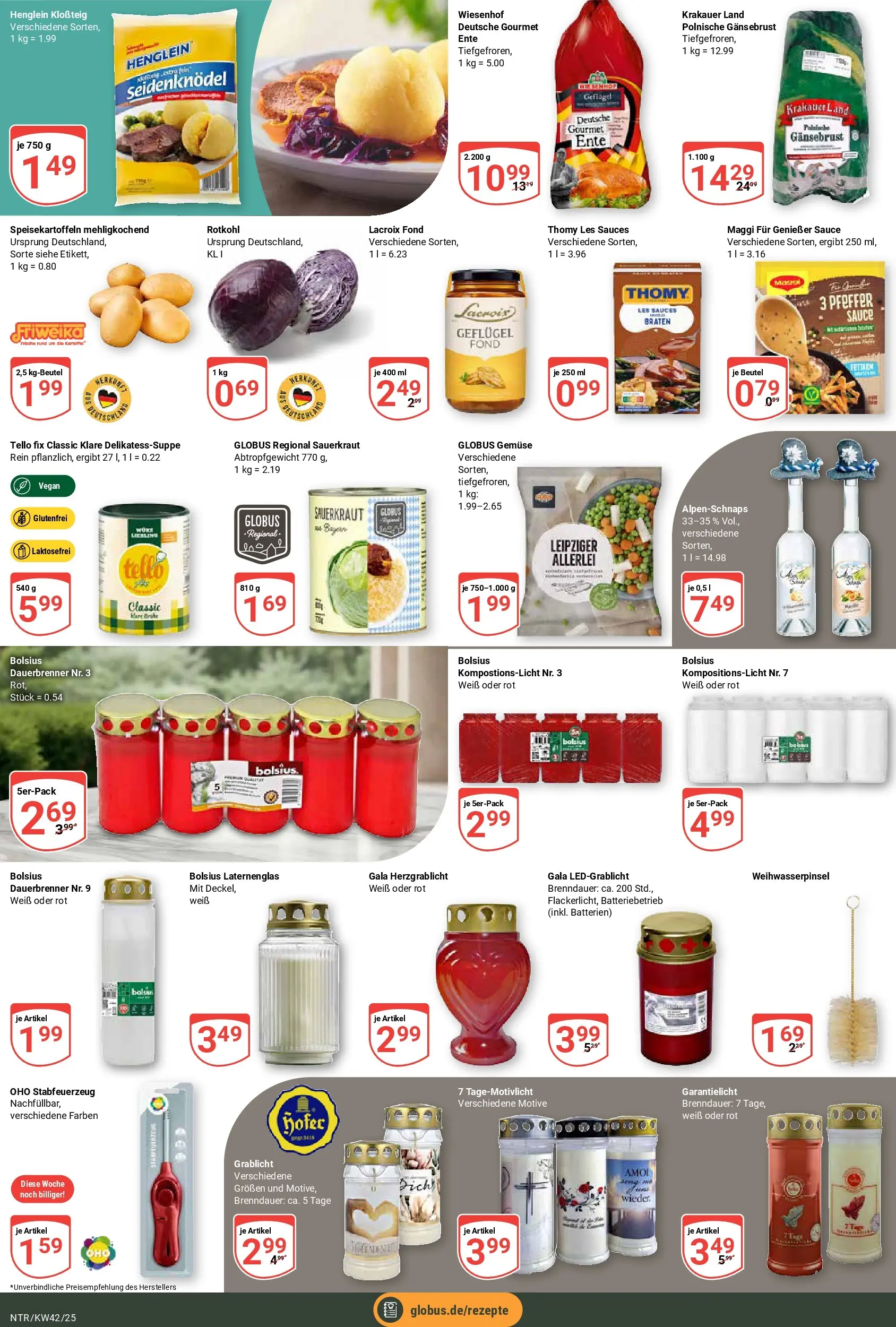 Globus prospekt Neutraubling	 (ab 12.10.2025) » Angebote online | Seite: 16 | Produkte: Maggi, Gemüse, Pfeffer, Ente