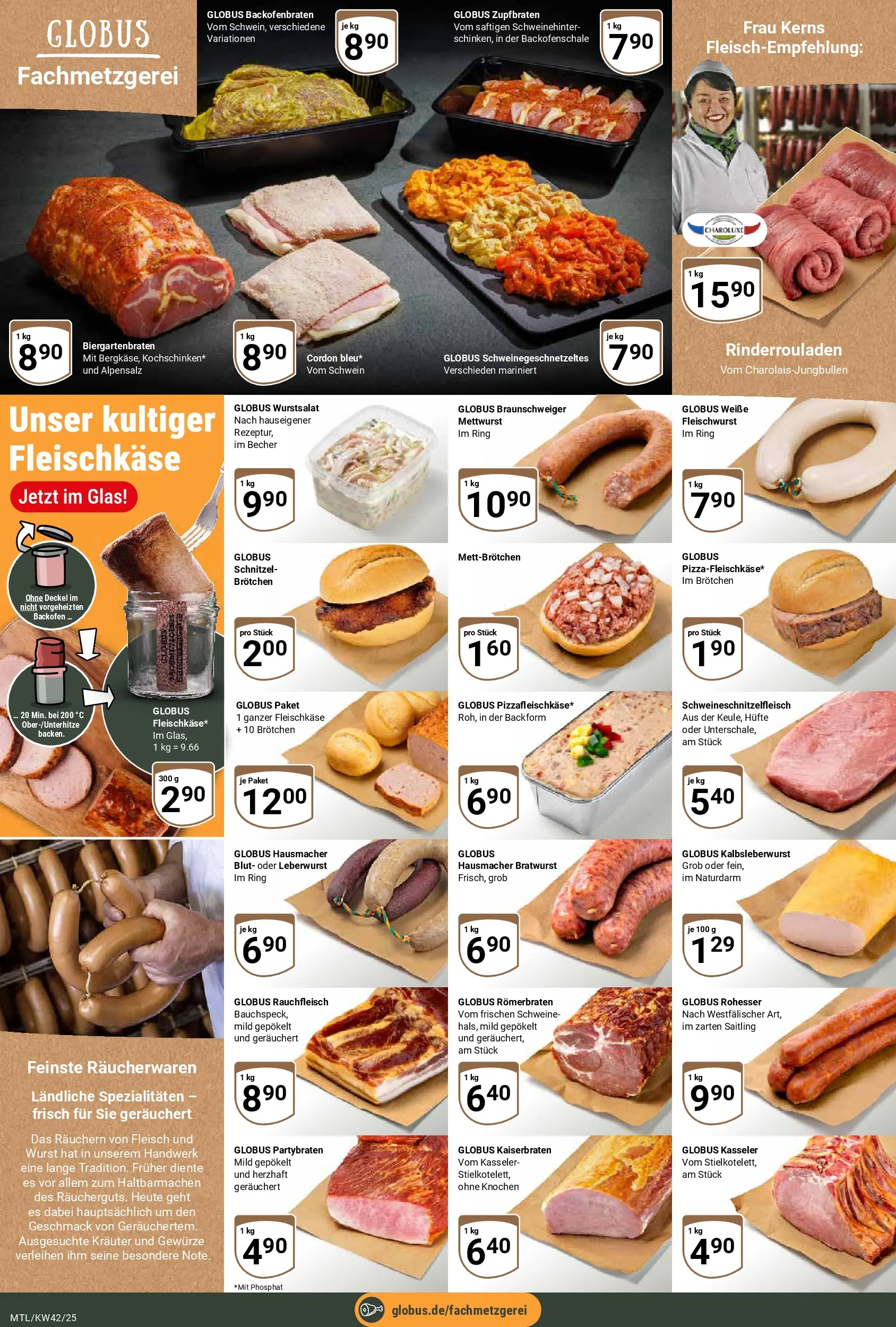 Globus prospekt Maintal-Dörnigheim	 (ab 12.10.2025) » Angebote online | Seite: 8 | Produkte: Schnitzel, Gewürze, Wurst, Backofen