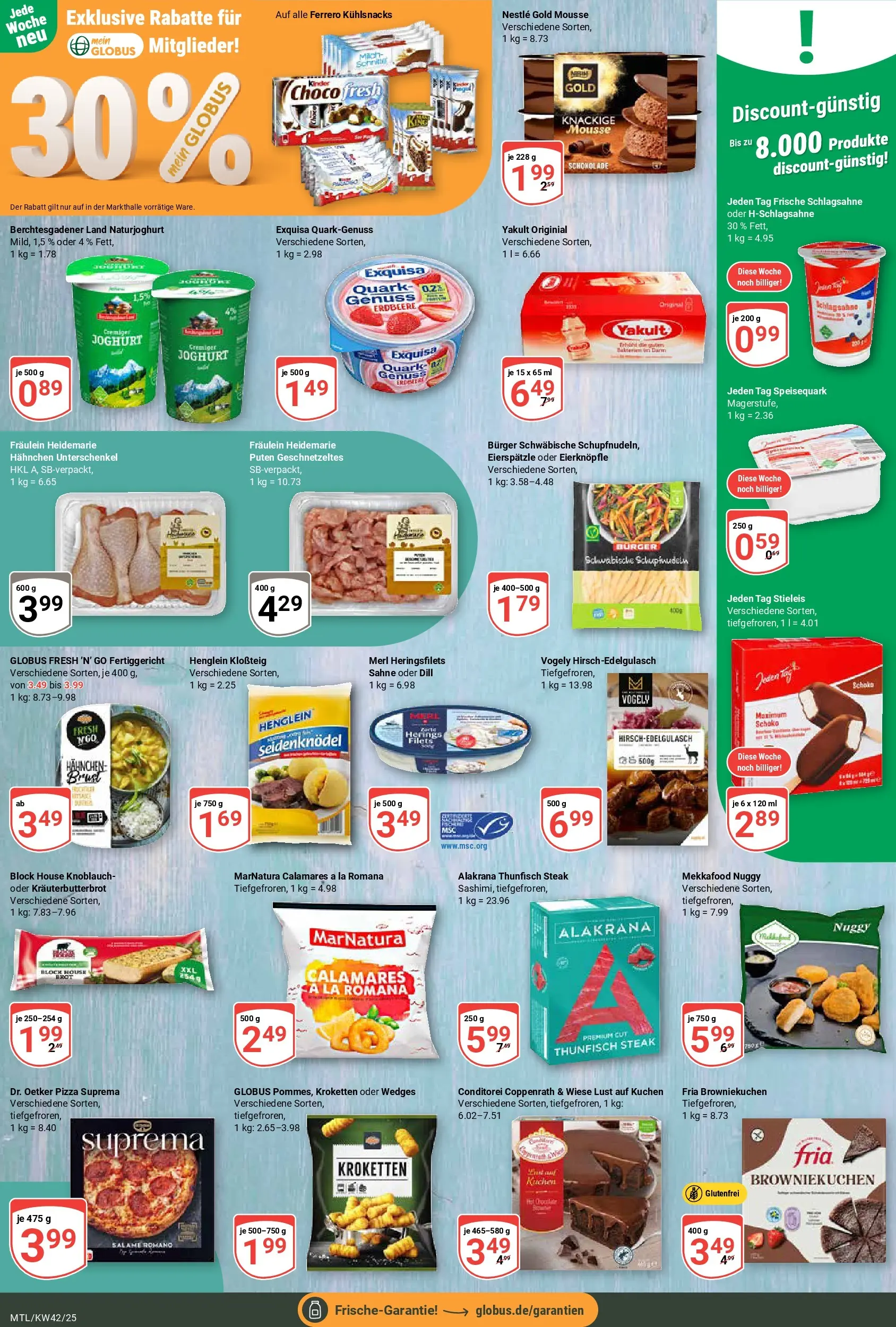 Globus prospekt Maintal-Dörnigheim	 (ab 12.10.2025) » Angebote online | Seite: 10 | Produkte: Hahnchen, Dill, Kuchen, Speisequark