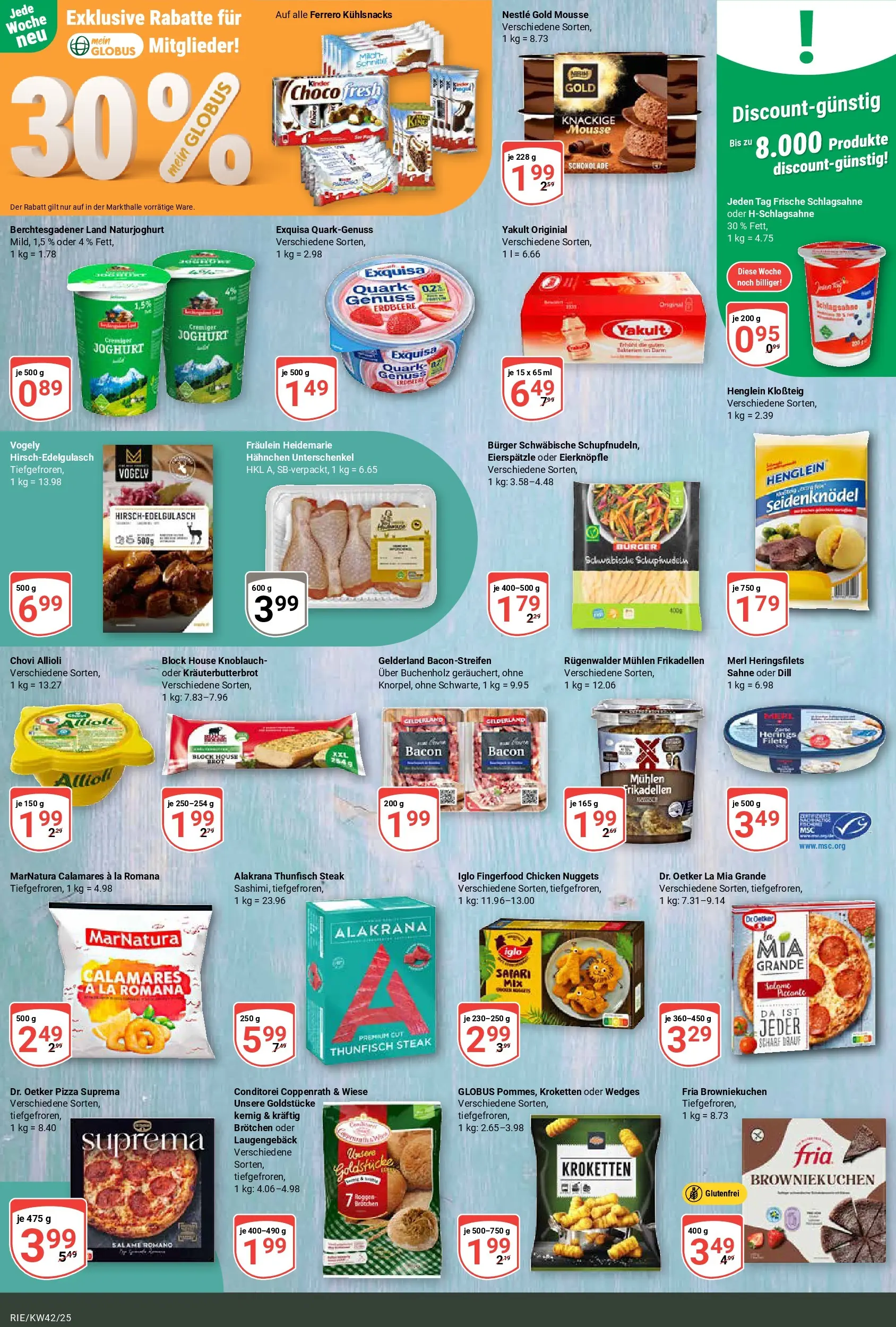 Globus prospekt Bochum-Riemke	 (ab 12.10.2025) » Angebote online | Seite: 9 | Produkte: Schokolade, Iglo, Knoblauch, Dill