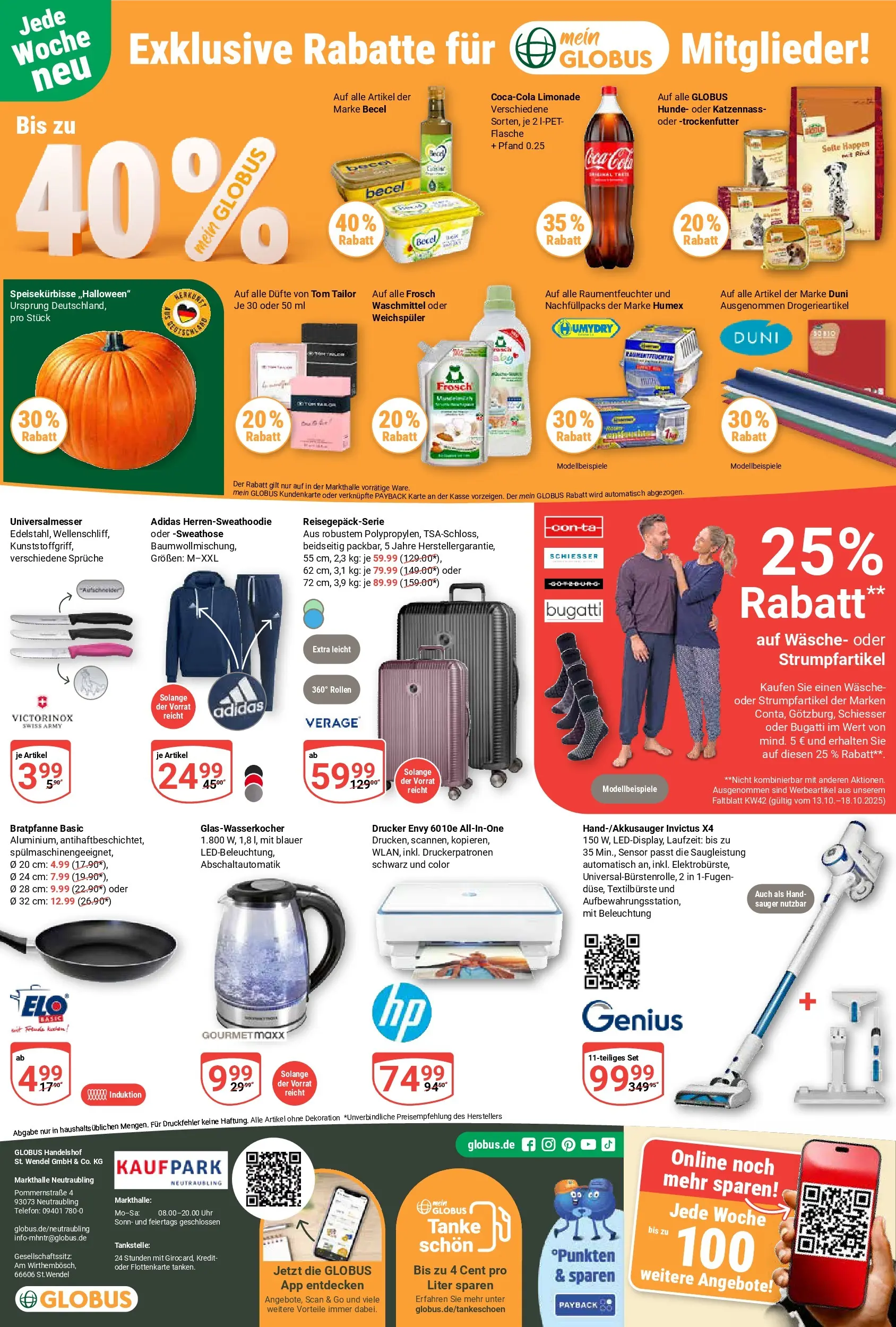 Globus prospekt Neutraubling	 (ab 12.10.2025) » Angebote online | Seite: 24 | Produkte: Limonade, Waschmittel, Telefon, Uhr